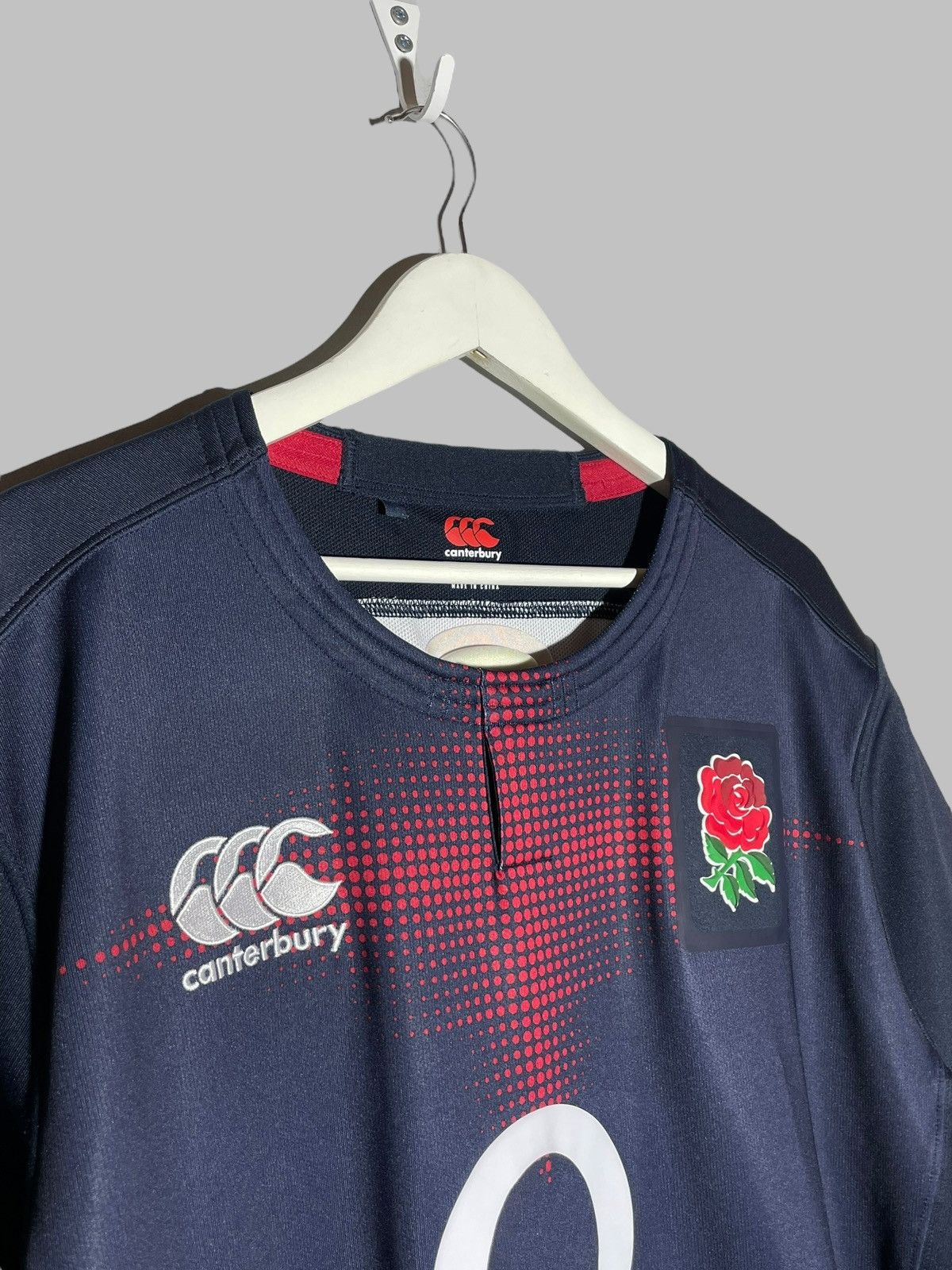 Canterbury of New Zealand England Canterbury Vapordri Player Issue Rugby Jersey Size US XXL / EU 58 / 5 - 3 Thumbnail