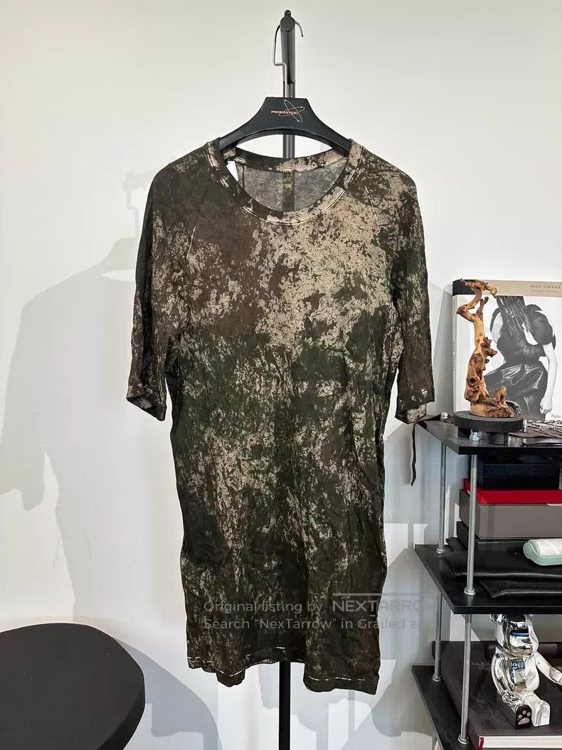 Boris Bidjan Saberi Boris Bidjan Saberi Dyed crewneck short sleeve tee with ab Size US L / EU 52-54 / 3 - 1 Thumbnail