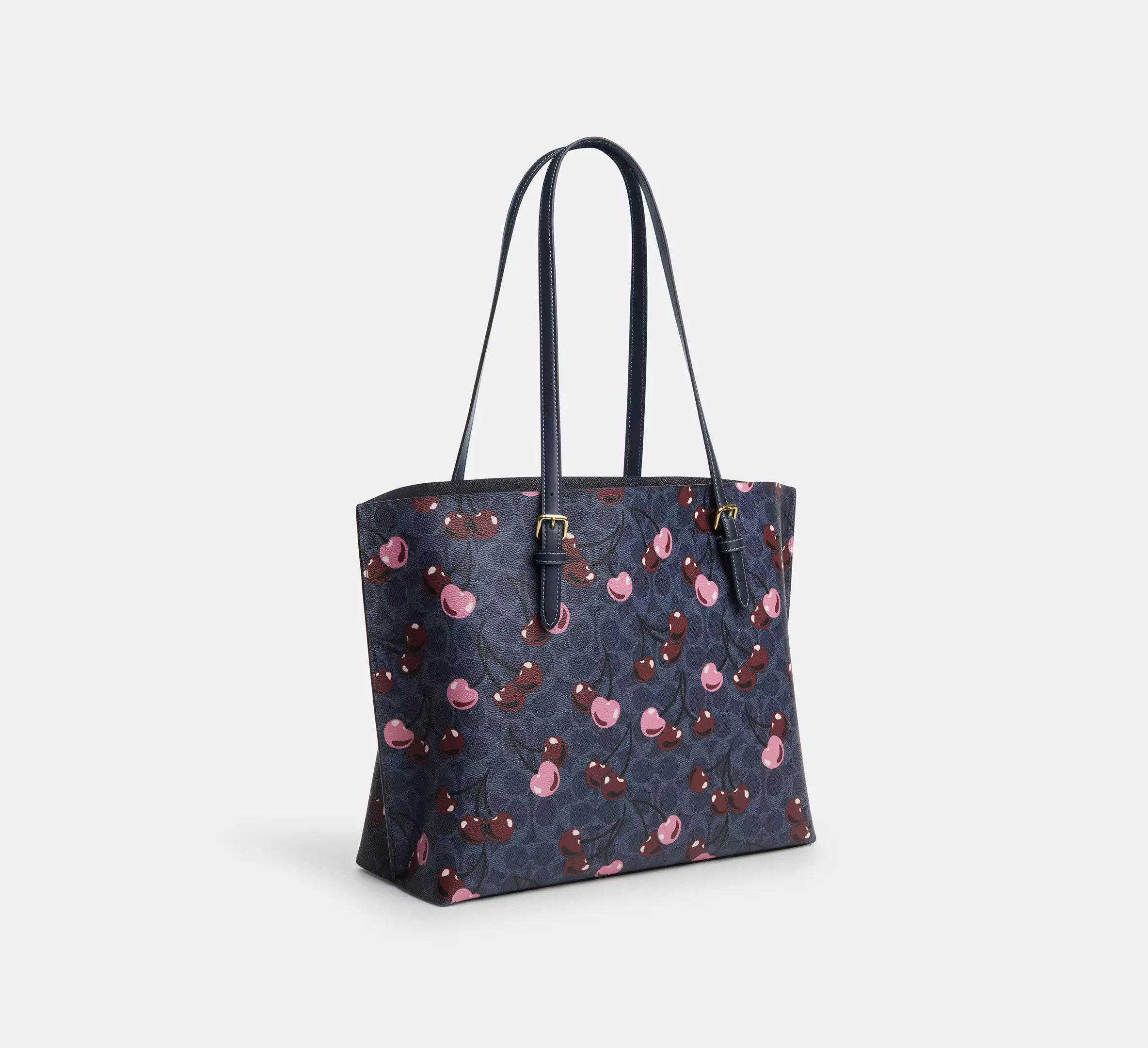 Coach Mollie Tote In Signature Canvas With Cherry Print CAA73 Size ONE SIZE - 8 Thumbnail