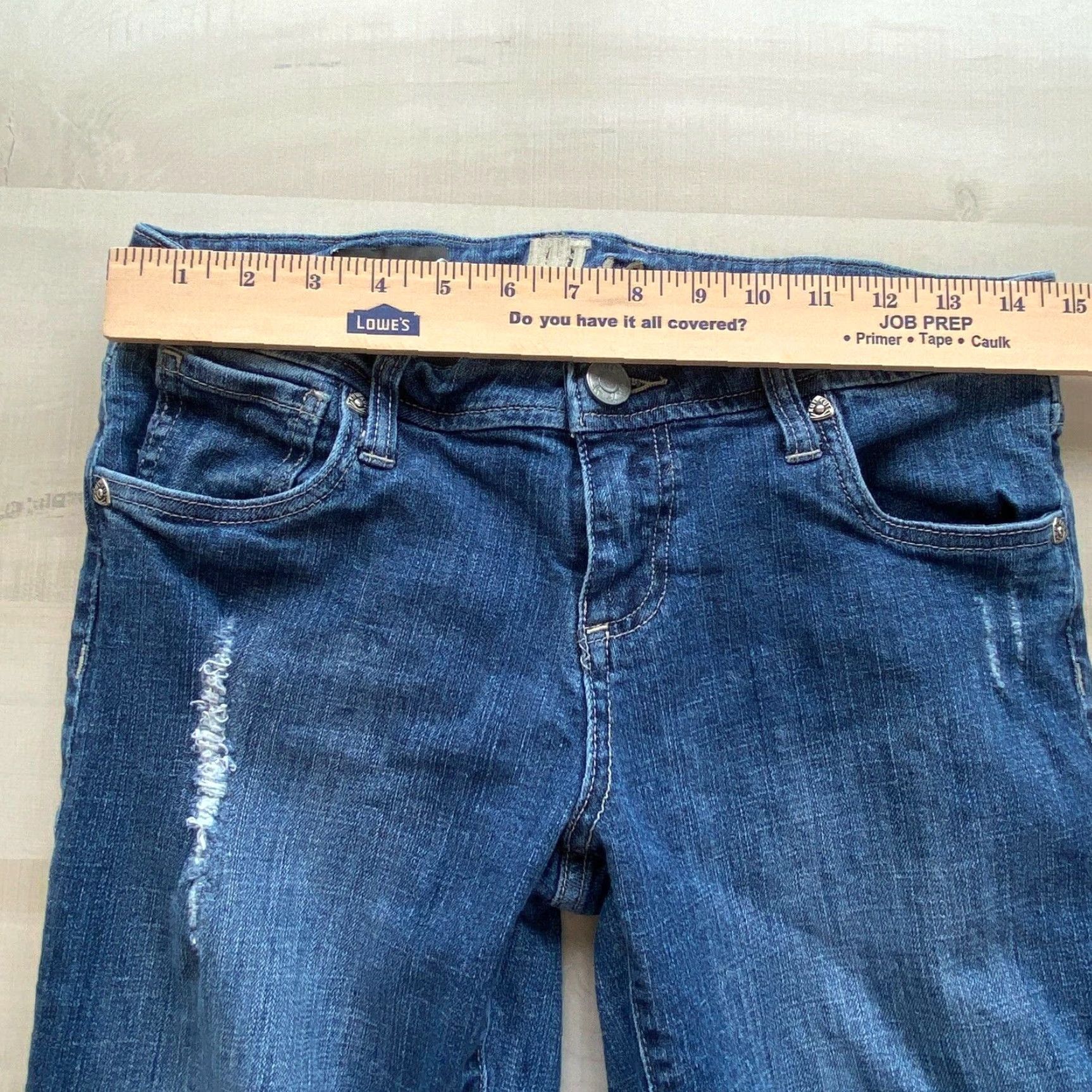 Vintage Kut From The Kloth Womens Distressed Boyfriend Jeans Blue Size 4 Size 27" / US 4 / IT 40 - 7 Thumbnail