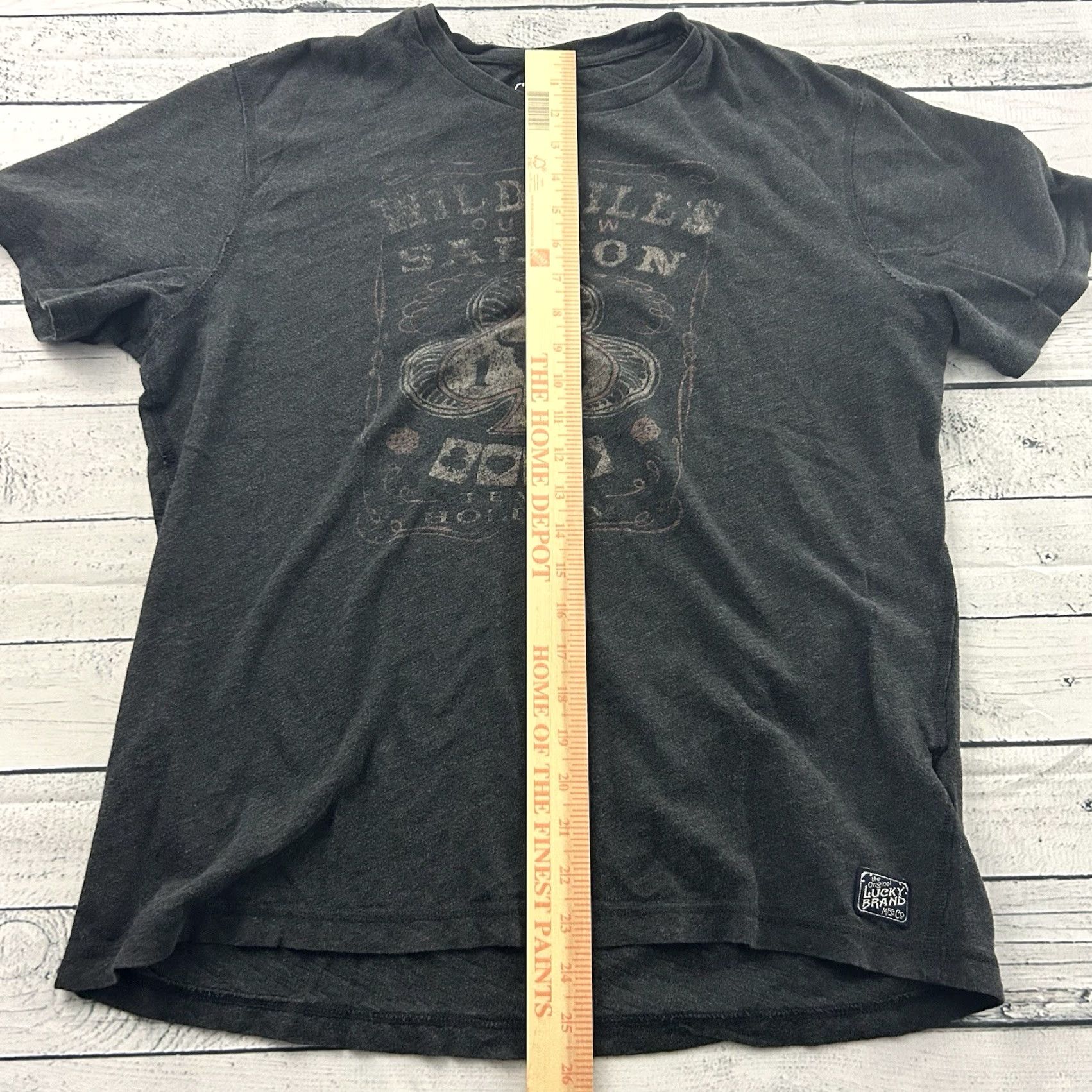Lucky Brand VINTAGE Lucky Brand T-Shirt Men's Large Gray Short Sleeve Cowboys Bill Texas Hold 'Em Modern Crew Neck Shirt Size US L / EU 52-54 / 3 - 4 Thumbnail