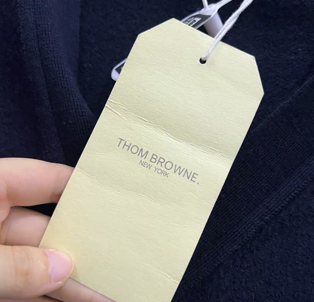 Thom Browne Thom Browne Navy Striped Knit Cardigan J41 Size L / US 10 / IT 46 - 4 Thumbnail