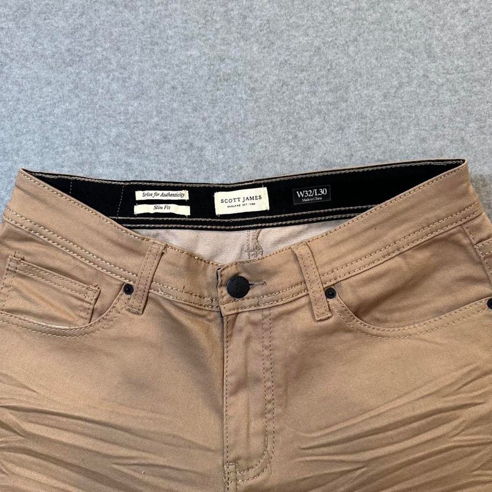 Scott James Scott james slim fit khaki Size US 32 / EU 48 - 3 Thumbnail