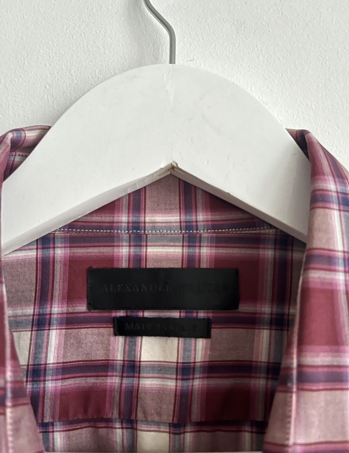 Alexander McQueen SS06 Alexander McQueen Checkered Gothic Embroidery Shirt Size US L / EU 52-54 / 3 - 4 Thumbnail