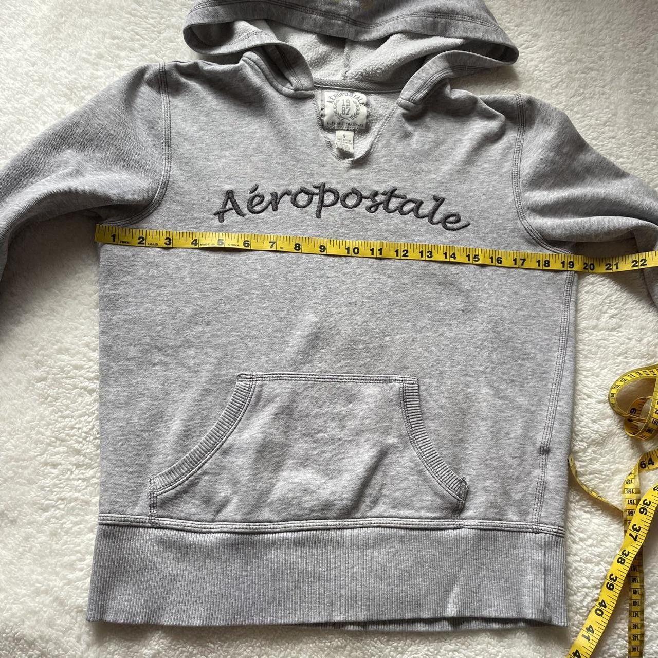 Aeropostale Vintage Grey Oversized Aeropostale Hoodie Size Small Size S / US 4 / IT 40 - 4 Thumbnail