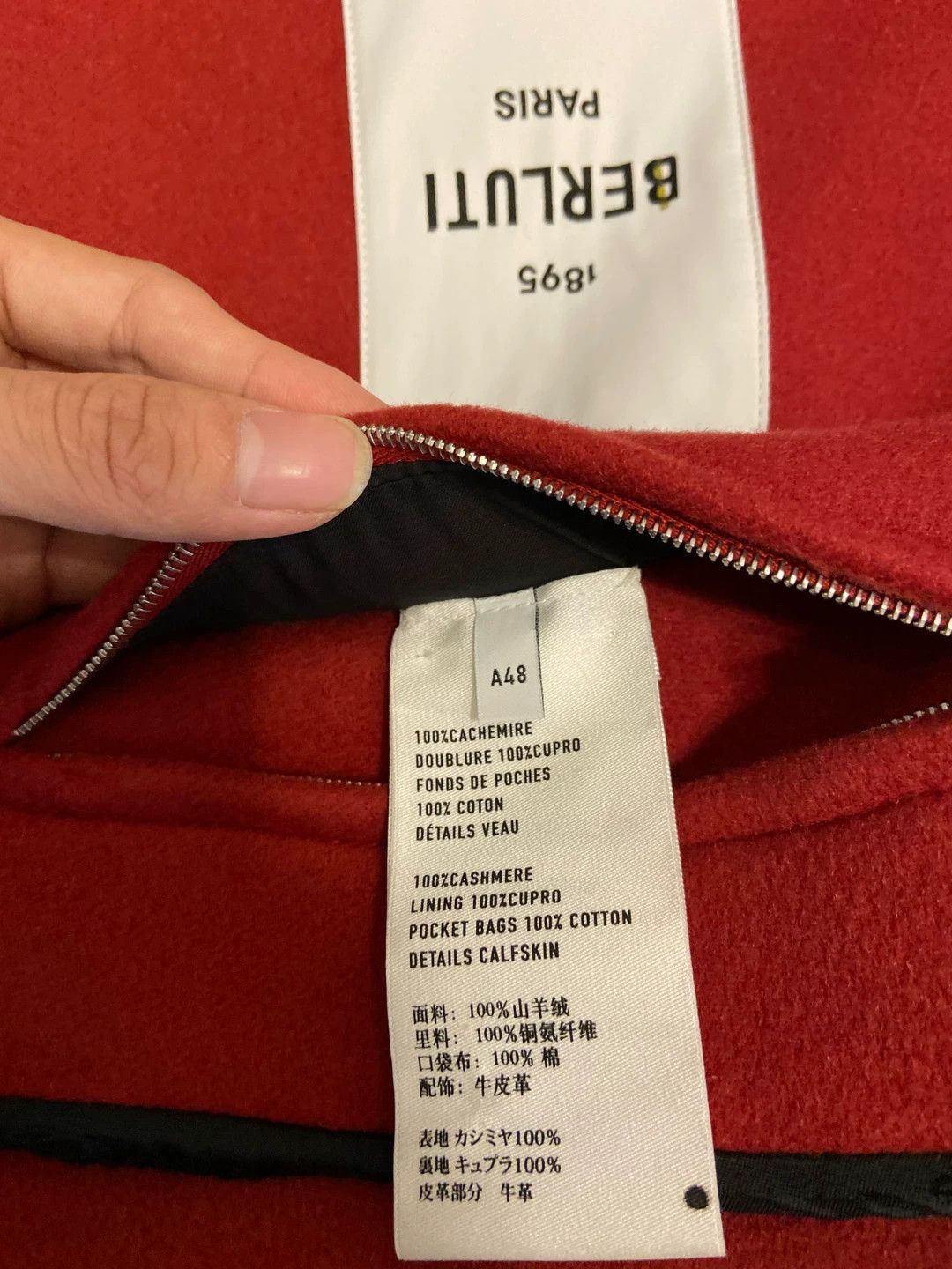 Berluti BERLUTI Runway Red Cashmere Jacket Size 52 Size US L / EU 52-54 / 3 - 7 Thumbnail