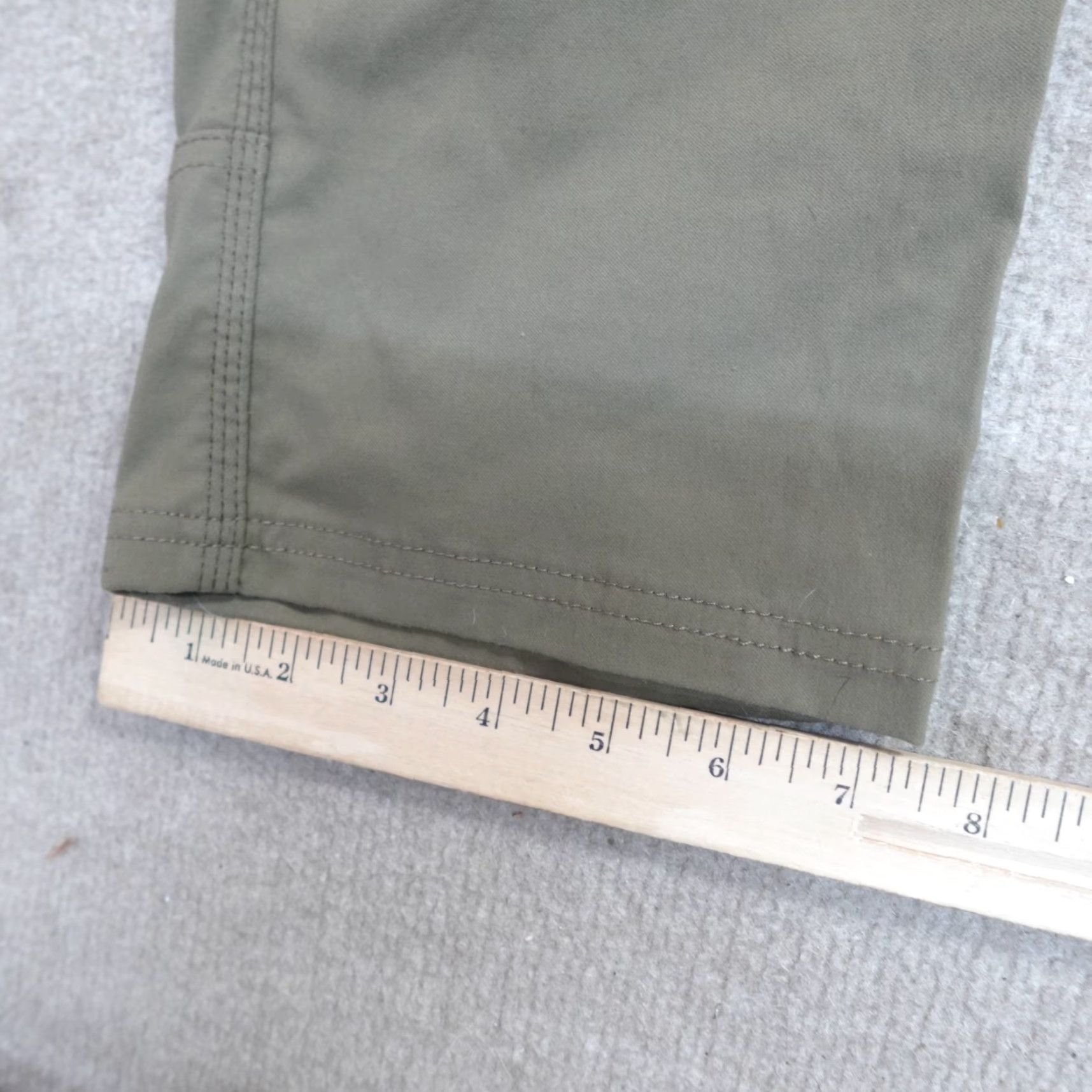 Prana Prana Brion Pants 32 x 32 Green Gray Solid Chino Straight Size US 32 / EU 48 - 4 Thumbnail