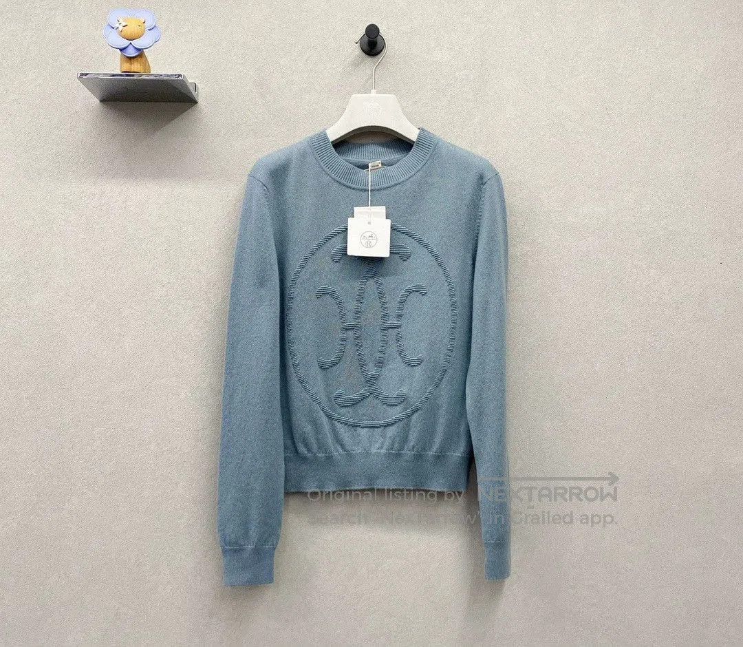 Hermes Hermes Blue Knit Sweater Size 38. Size US S / EU 44-46 / 1 - 2 Thumbnail