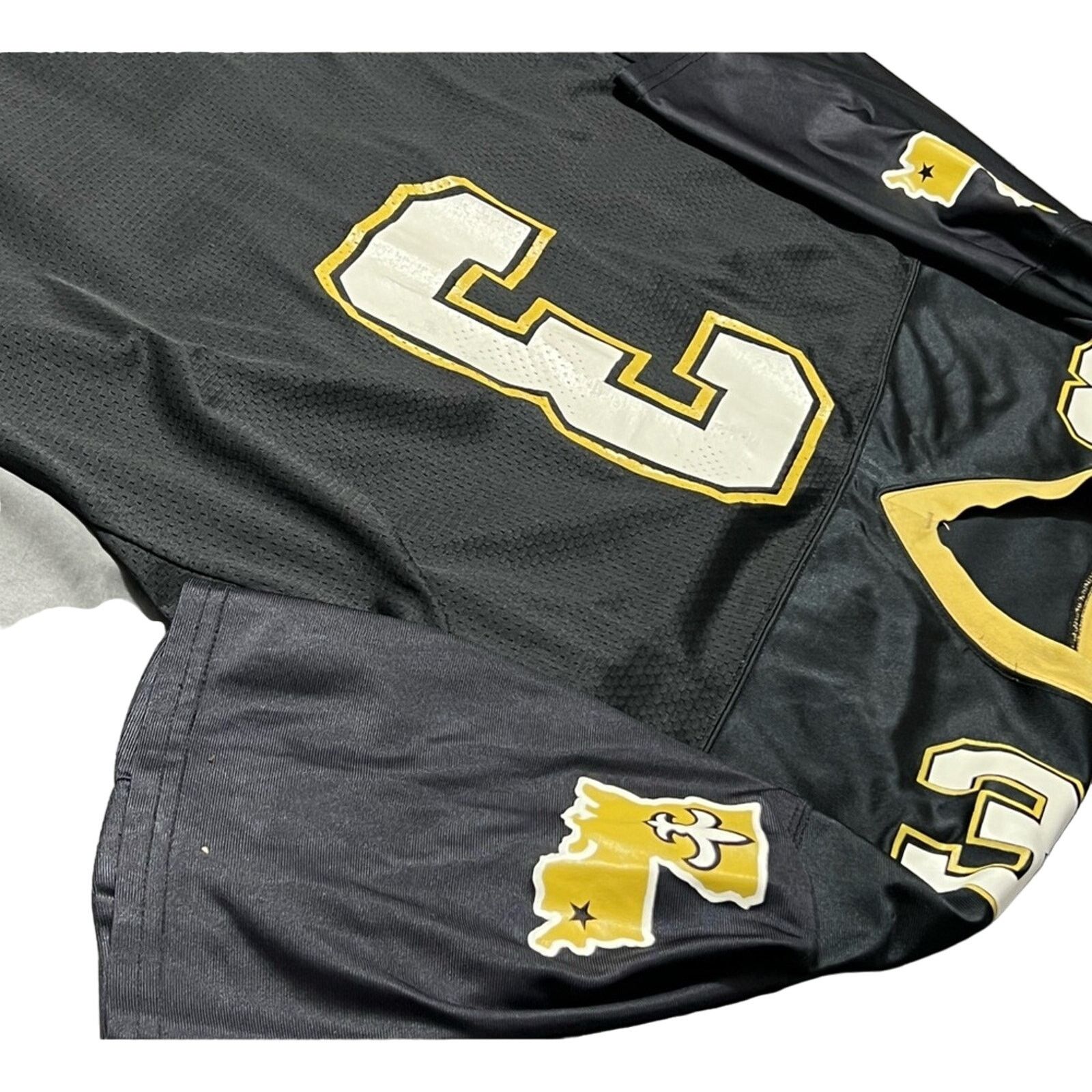 MacGregor 1989-90 Hebert Saints Game Worn? MacGregor Sand Knit Jersey Size US XL / EU 56 / 4 - 6 Thumbnail