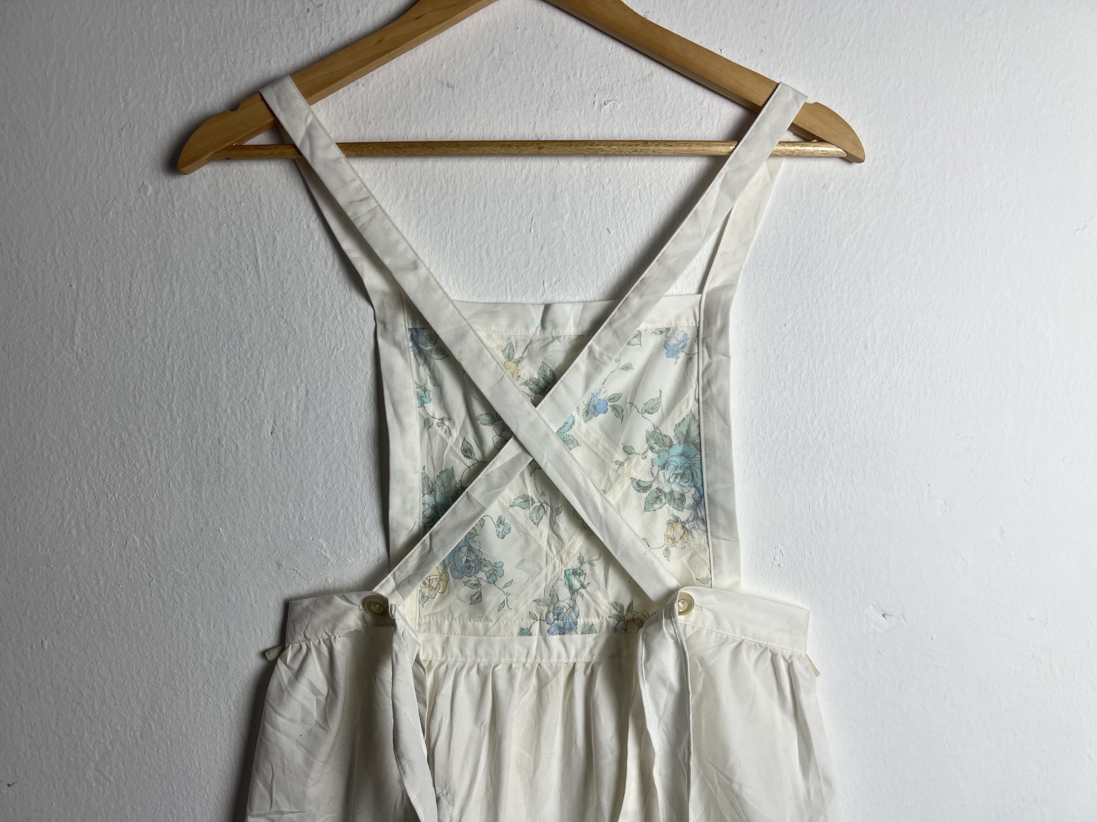 Japanese Brand Floral Print Vintage Apron Size ONE SIZE - 6 Thumbnail