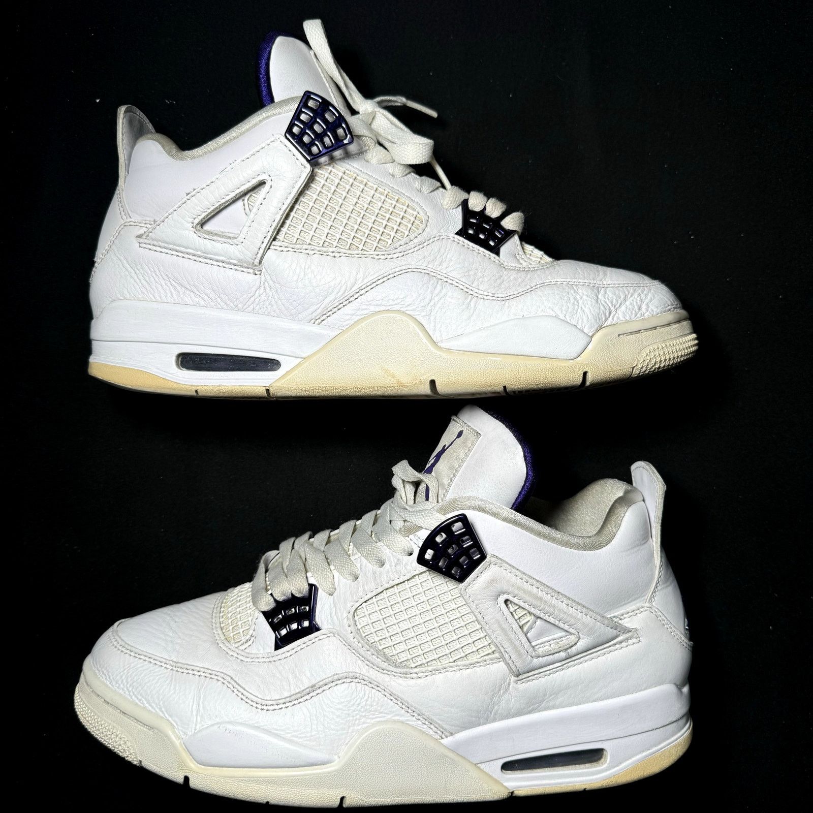 Jordan Brand × Nike Size 10.5 - Nike Air Jordan 4 Retro Purple Metallic Shoes Size US 10.5 / EU 43-44 - 2 Thumbnail