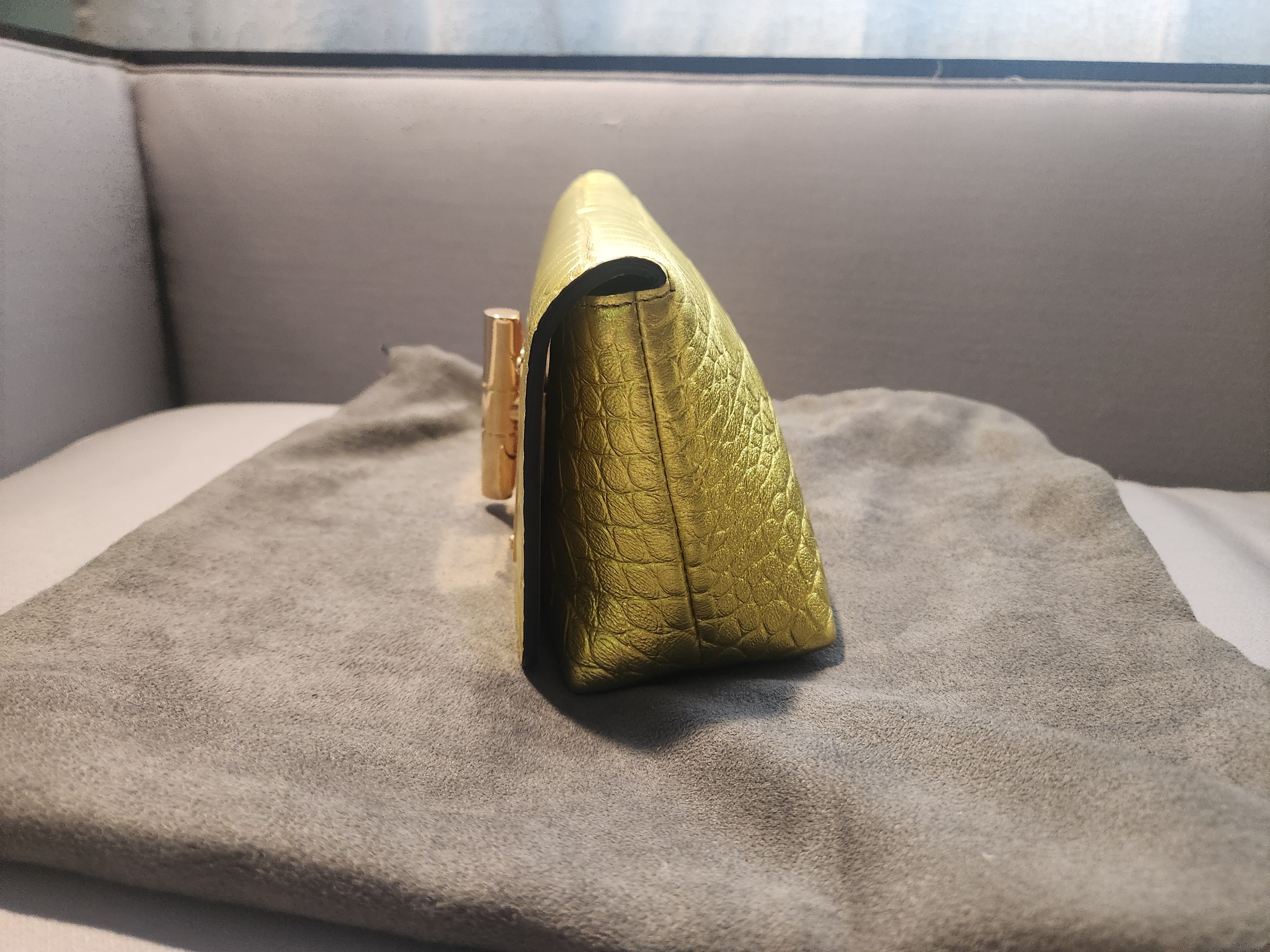 Tom Ford Metallic Stamped Croc Natalia Mini Shoulder Bag Size ONE SIZE - 4 Thumbnail