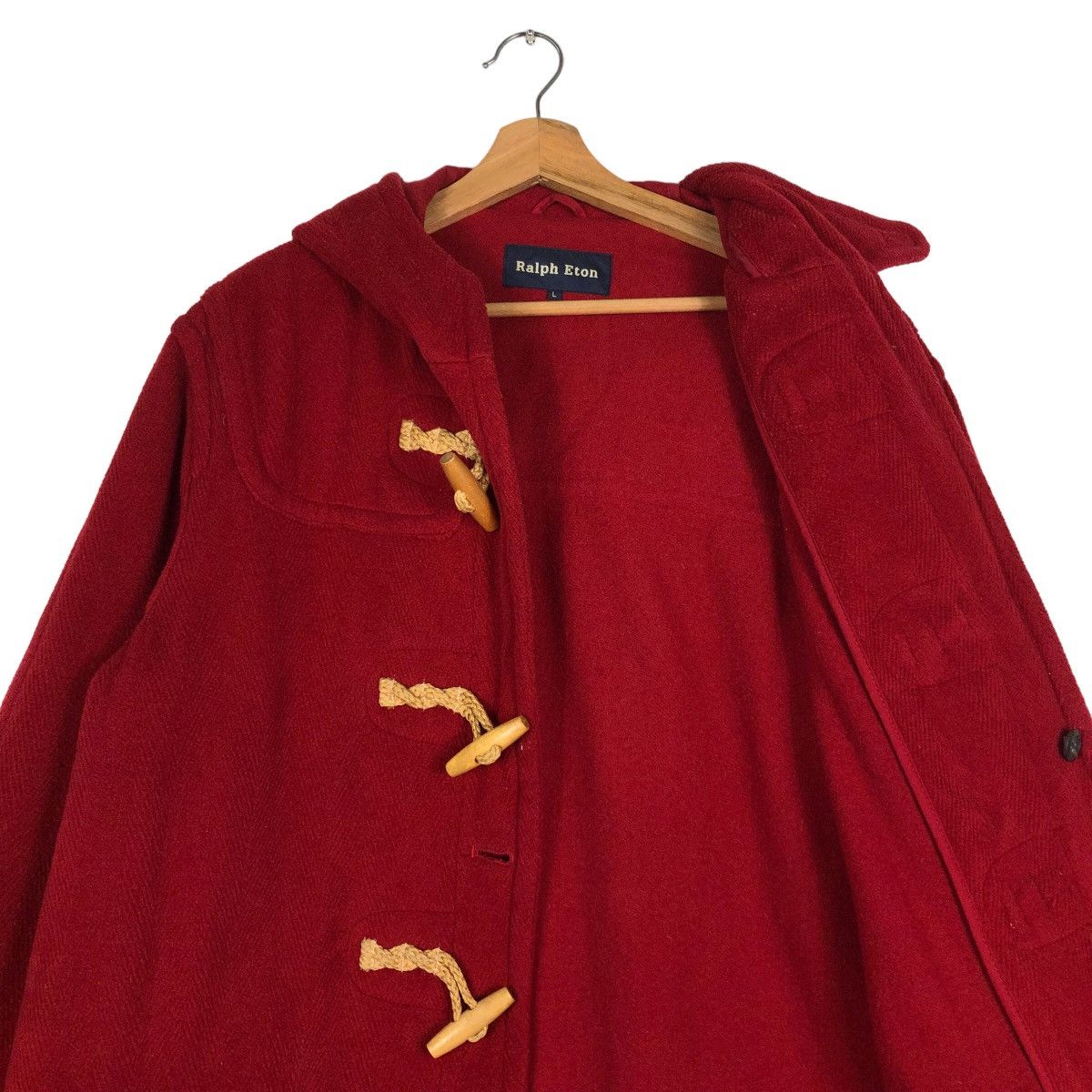 Japanese Brand 🔥Vintage Wool Duffle Jacket Ralph Eton Inspire Issey Miyake Size US L / EU 52-54 / 3 - 13 Thumbnail