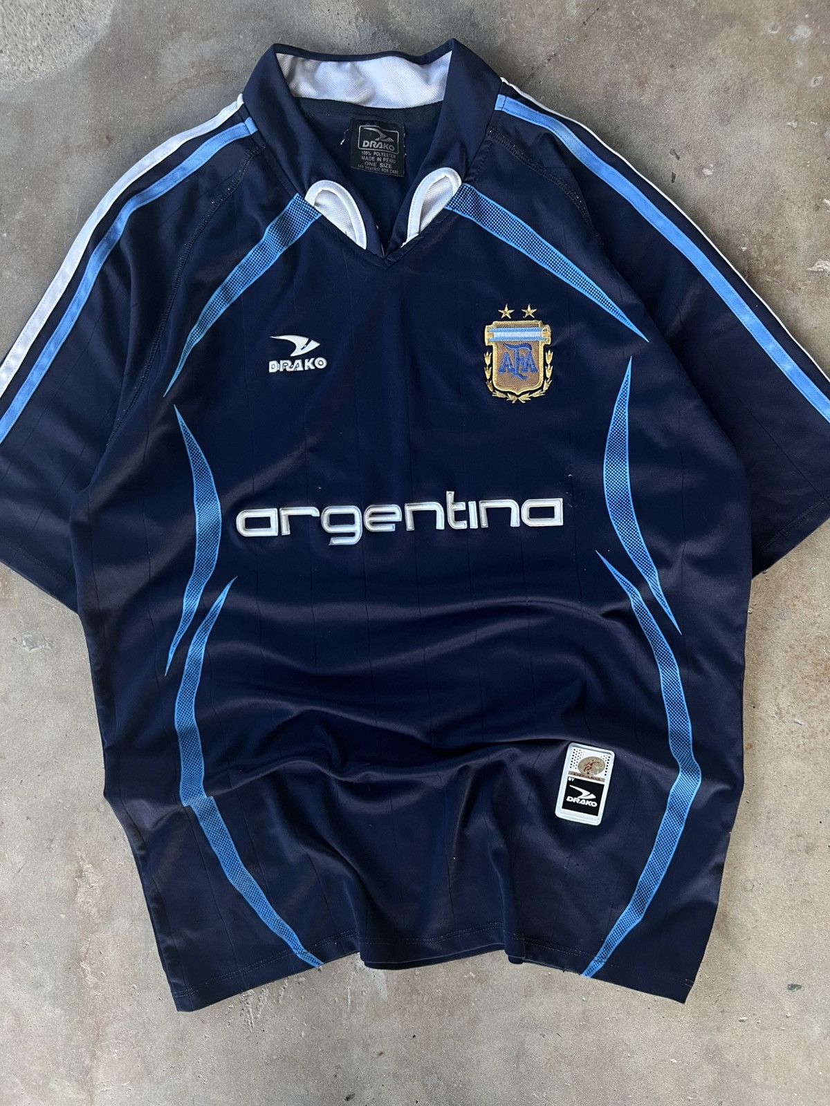 Vintage Vintage Argentina 🇦🇷 National Soccer Futbol Jersey Kit Size US L / EU 52-54 / 3 - 1 Thumbnail