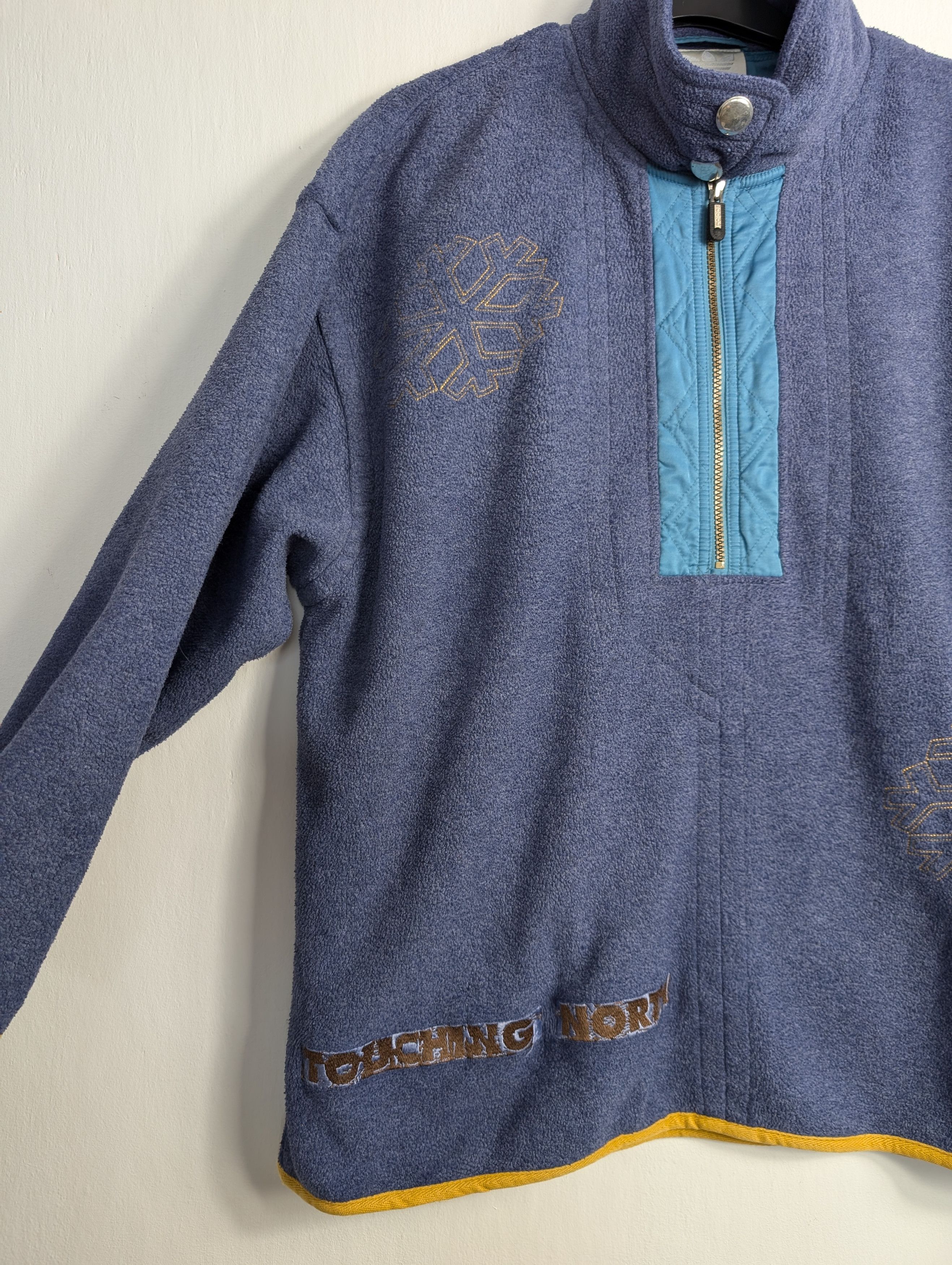 Adidas Vintage 90s Fleece Quarter Zip Gorpcore Boxy Retro