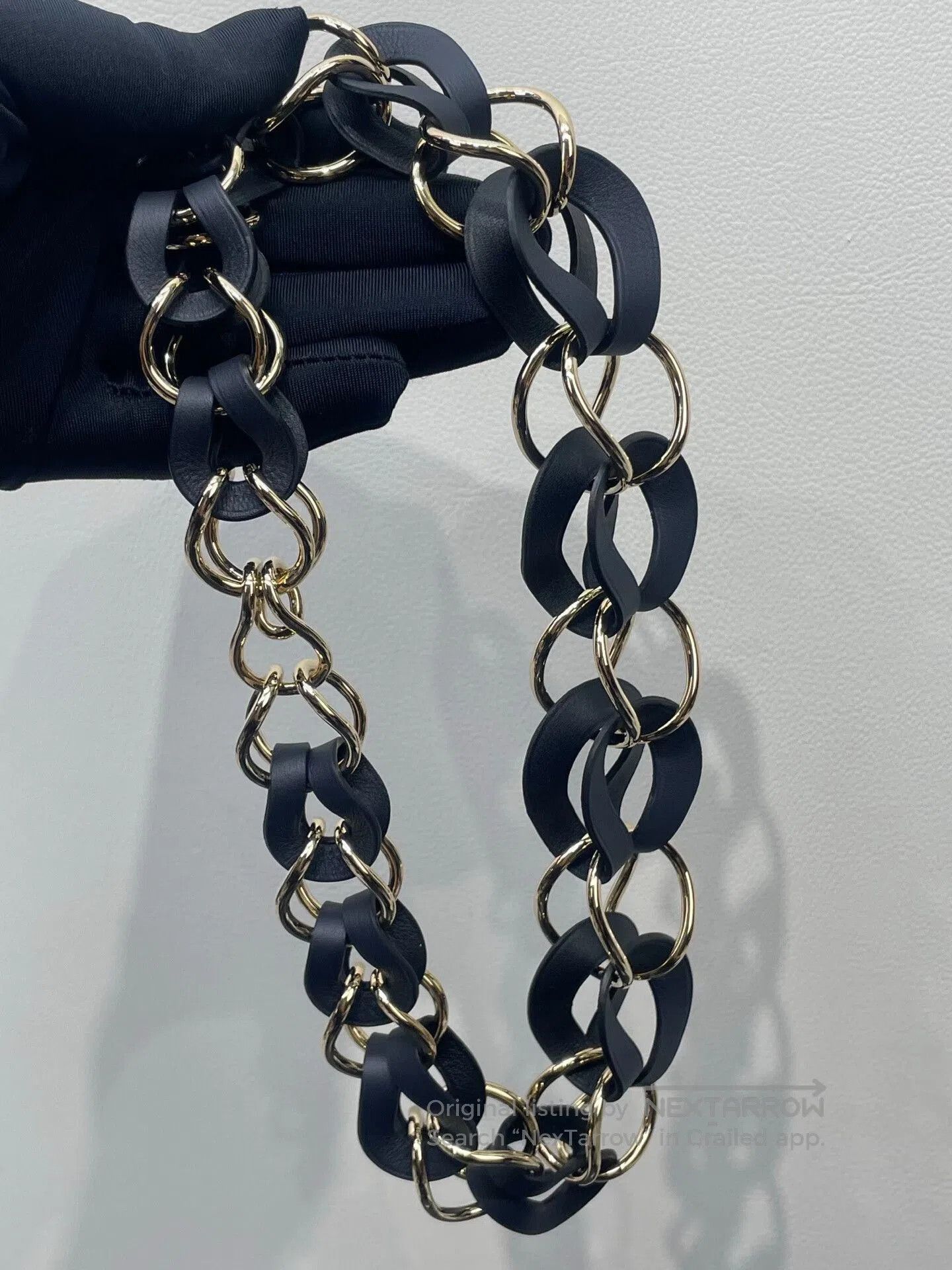 Hermes Hermes Leather Chain Necklace. Size ONE SIZE - 6 Thumbnail
