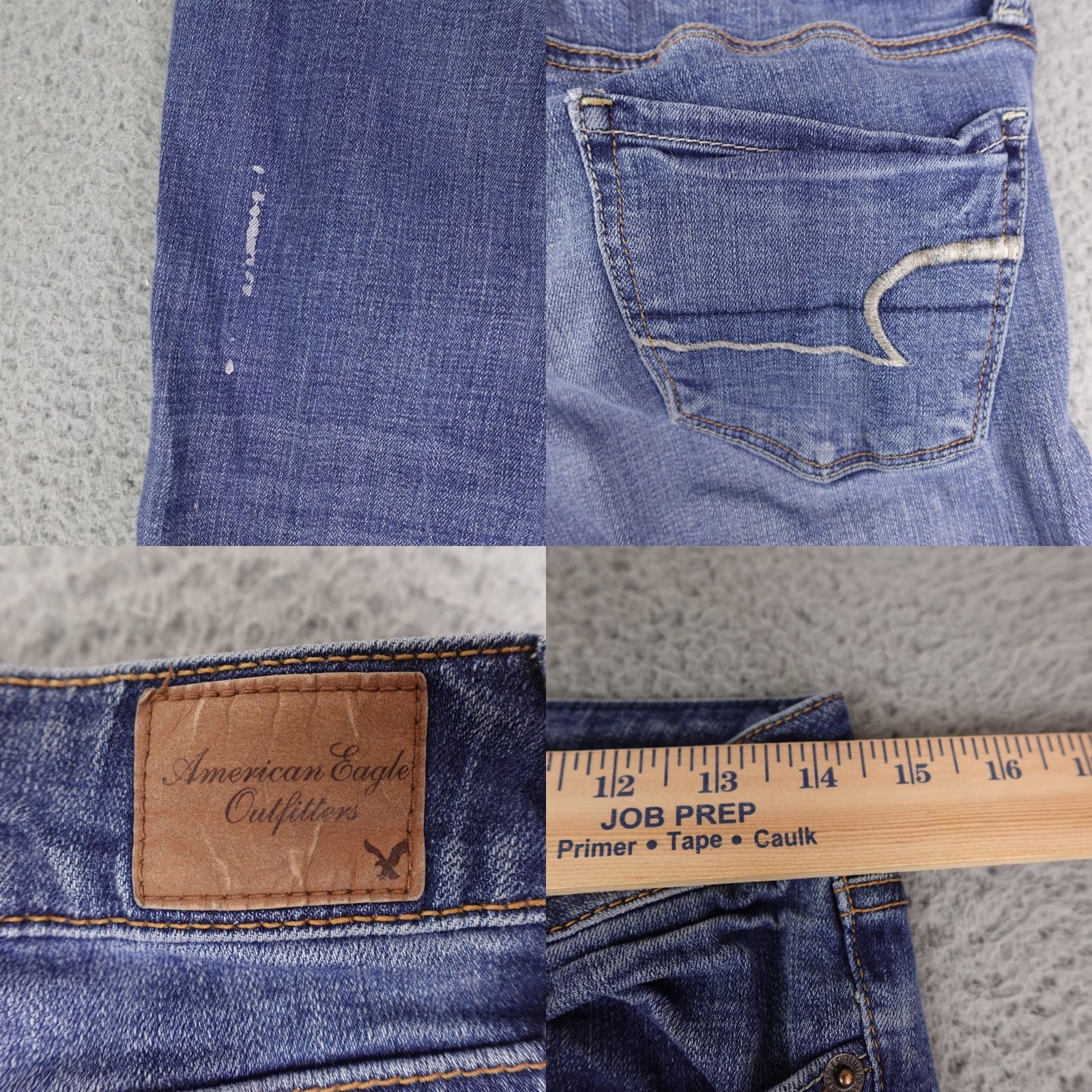 American Eagle Outfitters American Eagle Jeans Womens Skinny Stretch Blue Denim Low Rise Size 4 Size 27" / US 4 / IT 40 - 9 Thumbnail