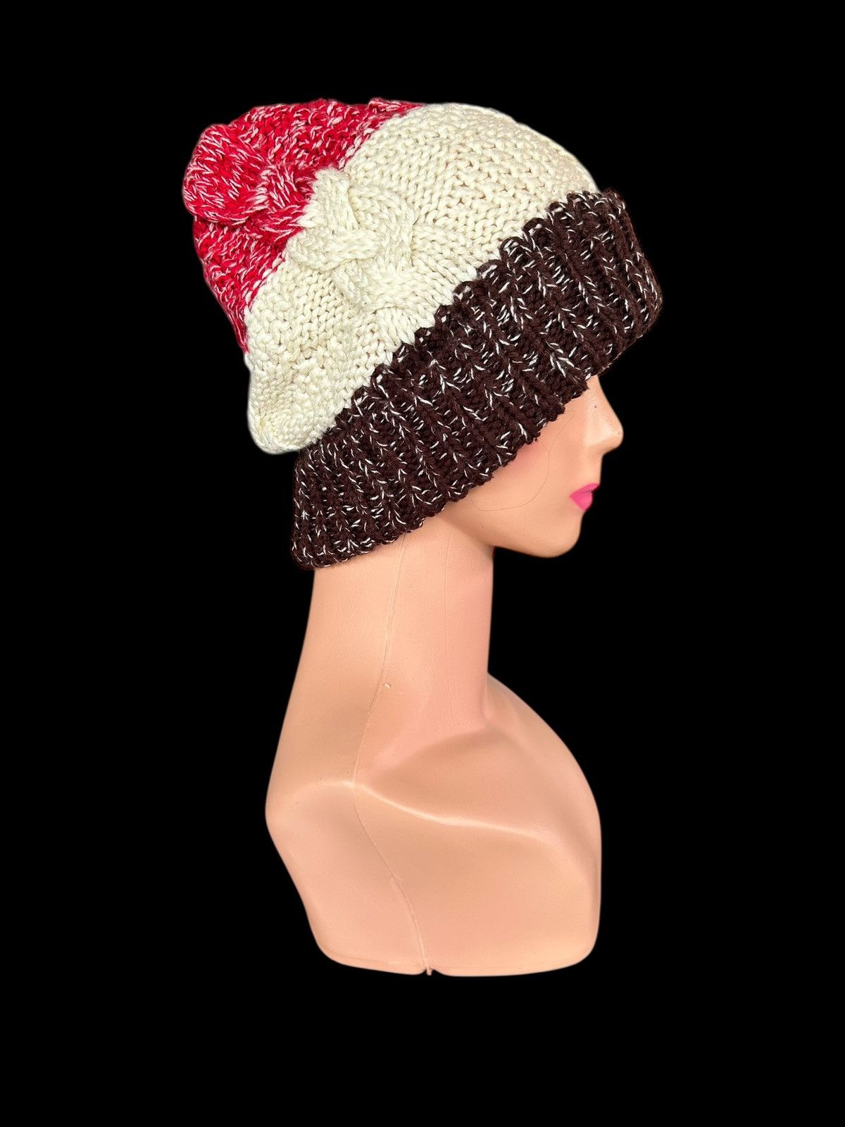 Kapital Crochet Knitted Handmade Beanie Hats Size ONE SIZE - 3 Thumbnail
