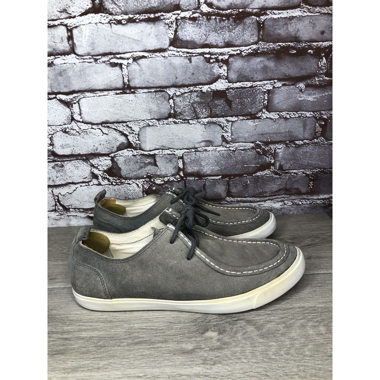 Cole Haan Cole Haan Air Berge Gray Suede Moc Toe Lace Up Sneaker Shoes Size US 10 / EU 43 - 17 Thumbnail