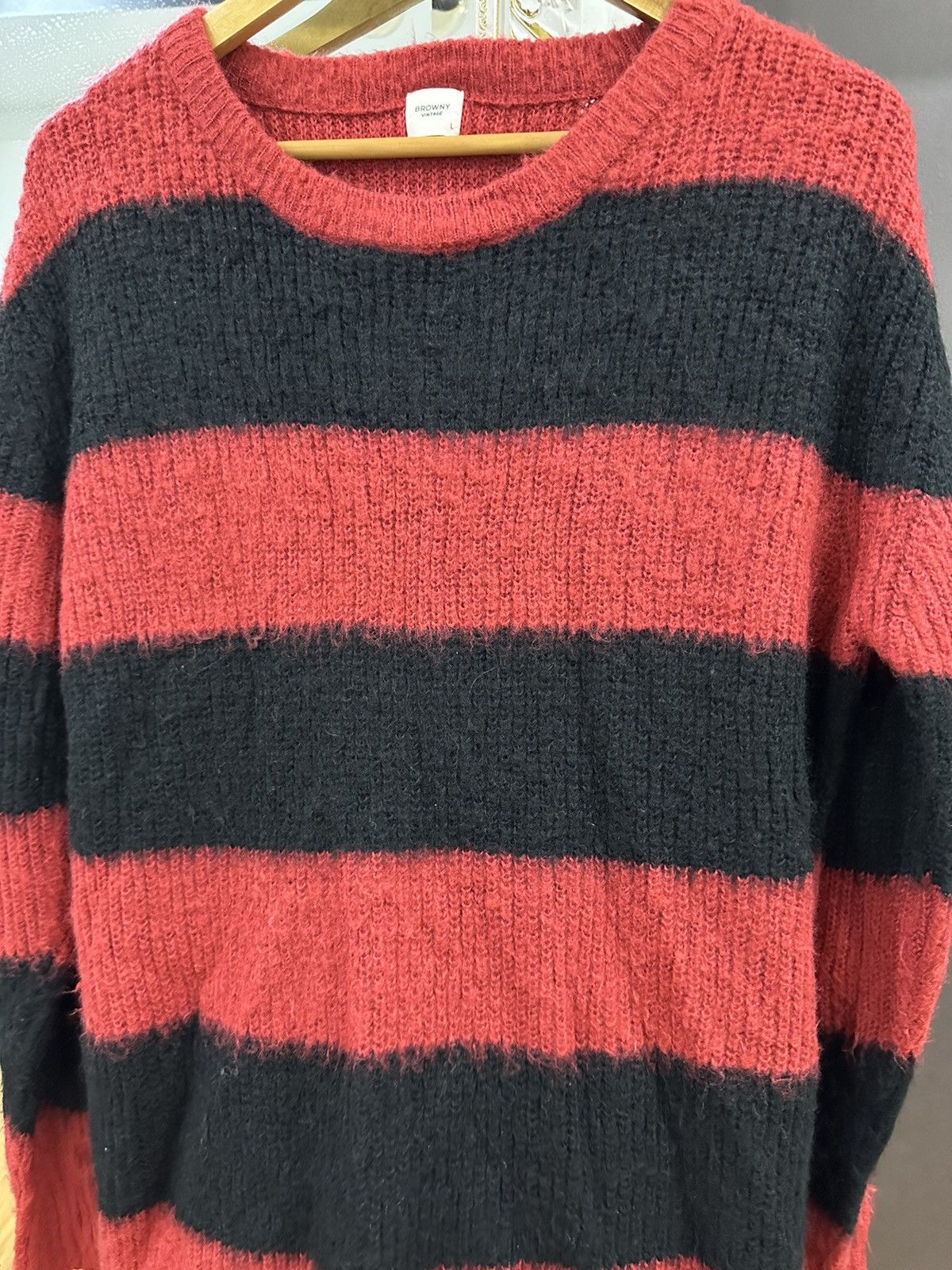 Japanese Brand Kurt Cobain Browny Vintage Distressed Mohair Grunge Sweater Size US L / EU 52-54 / 3 - 16 Thumbnail