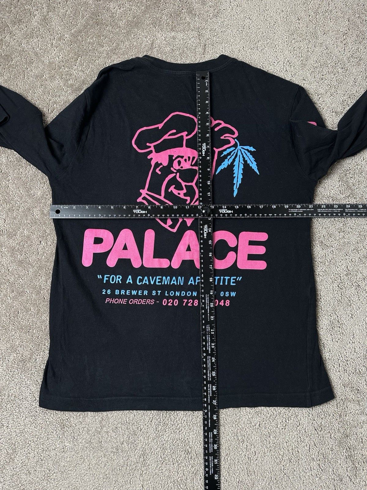 Palace Mens Long Sleeve 2015 PALACE SKATEBOARDS FLINTSTONE, Size L Size US L / EU 52-54 / 3 - 8 Thumbnail