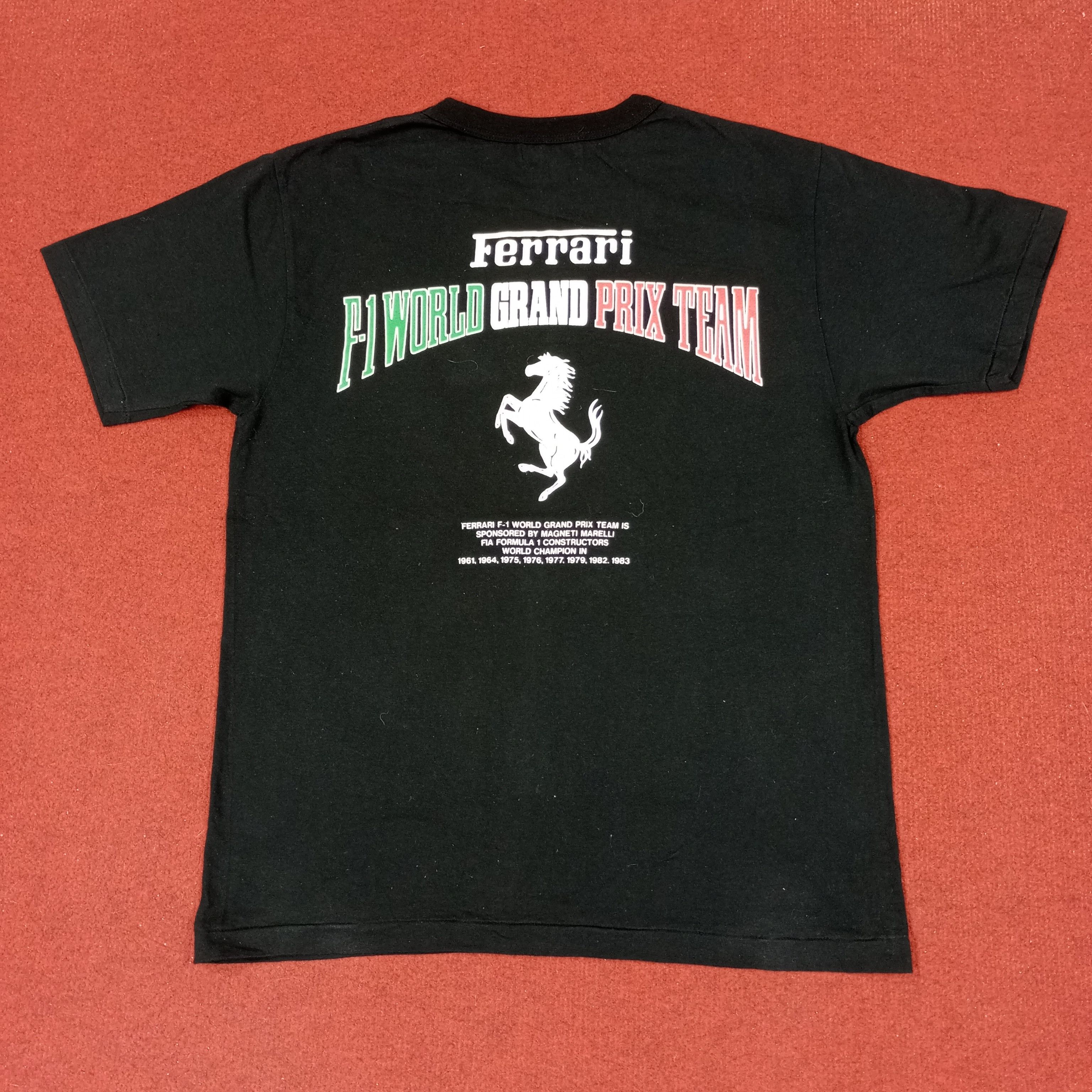 Ferrari × Vintage Ferrari F1 World Grand Prix Team Vintage Tshirt c219n54 Size US M / EU 48-50 / 2 - 1 Thumbnail
