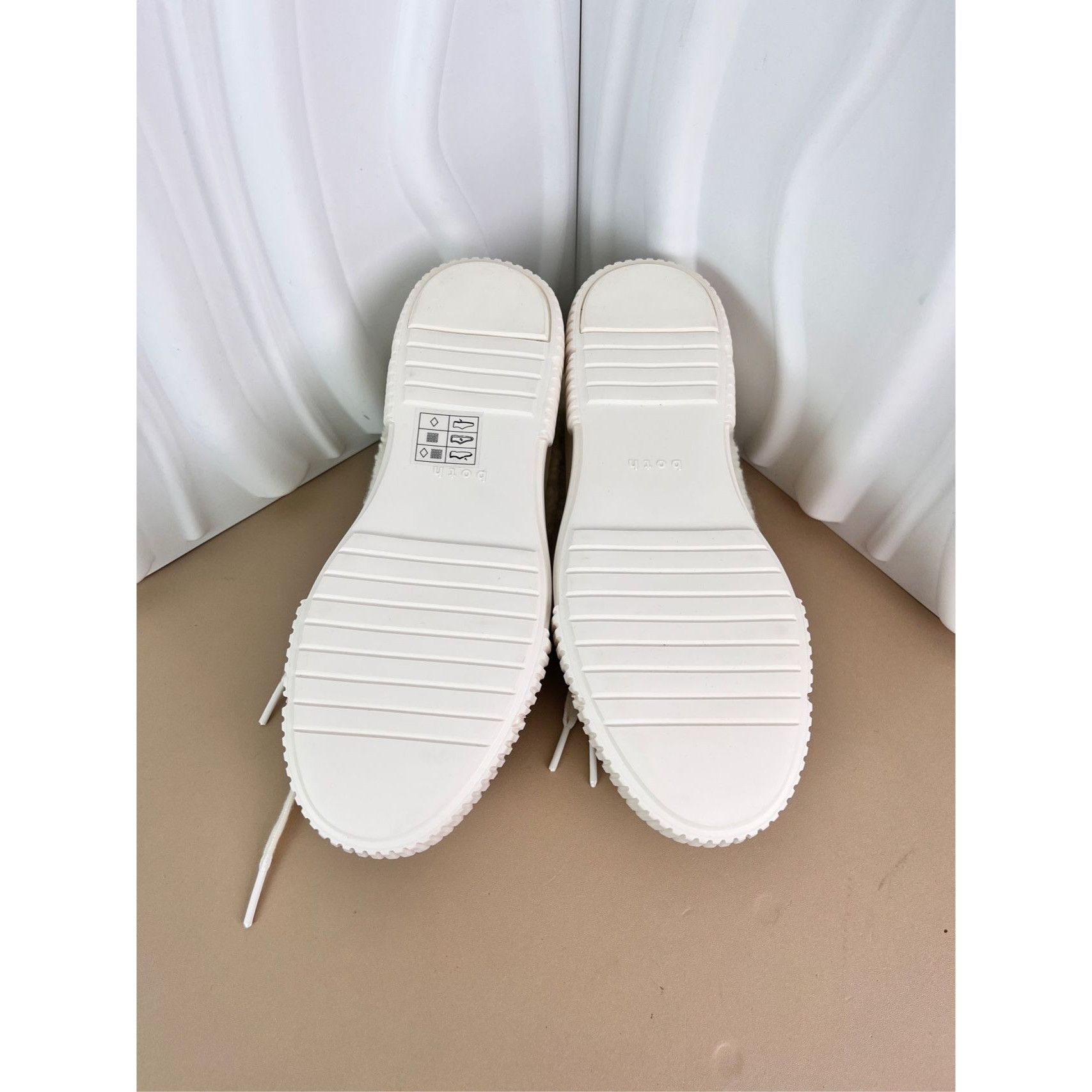 Both Womens White Plush Thick-Soled Board Shoes By Both Size 37 W Size US 7 / IT 37 - 6 Thumbnail