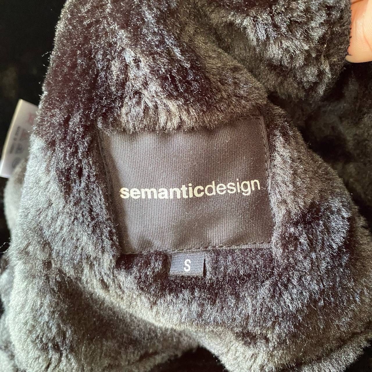 Japanese Brand × Seditionaries × semanticdesign Vtg DematicDesign Fluffy Black Moto Jacket Size US S / EU 44-46 / 1 - 8 Thumbnail