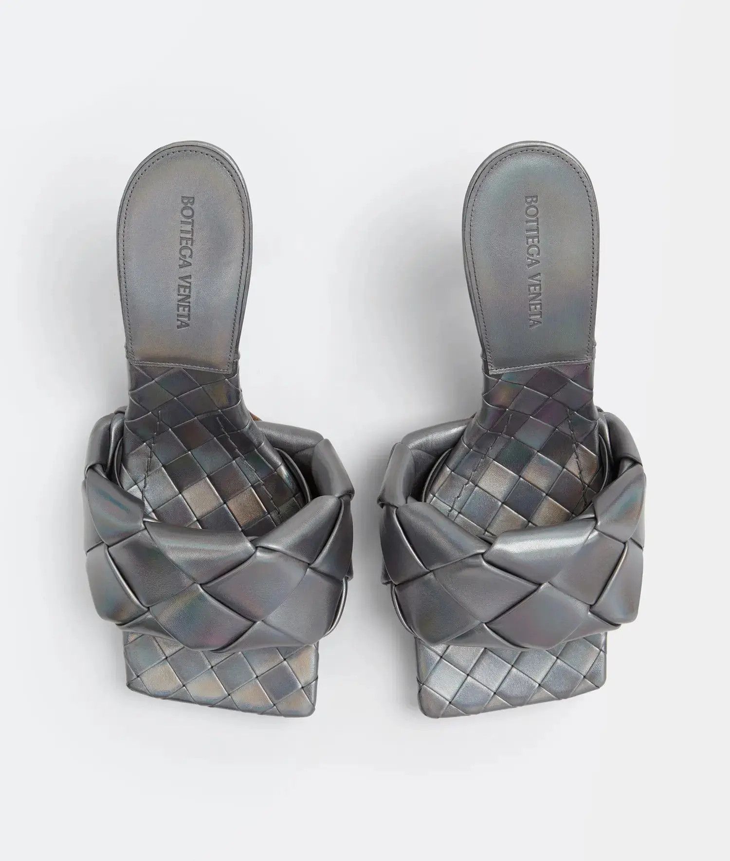 Bottega Veneta o1n1vont1024 Lido Sandals Mules in Slate Grey Size US 5 / IT 35 - 4 Thumbnail
