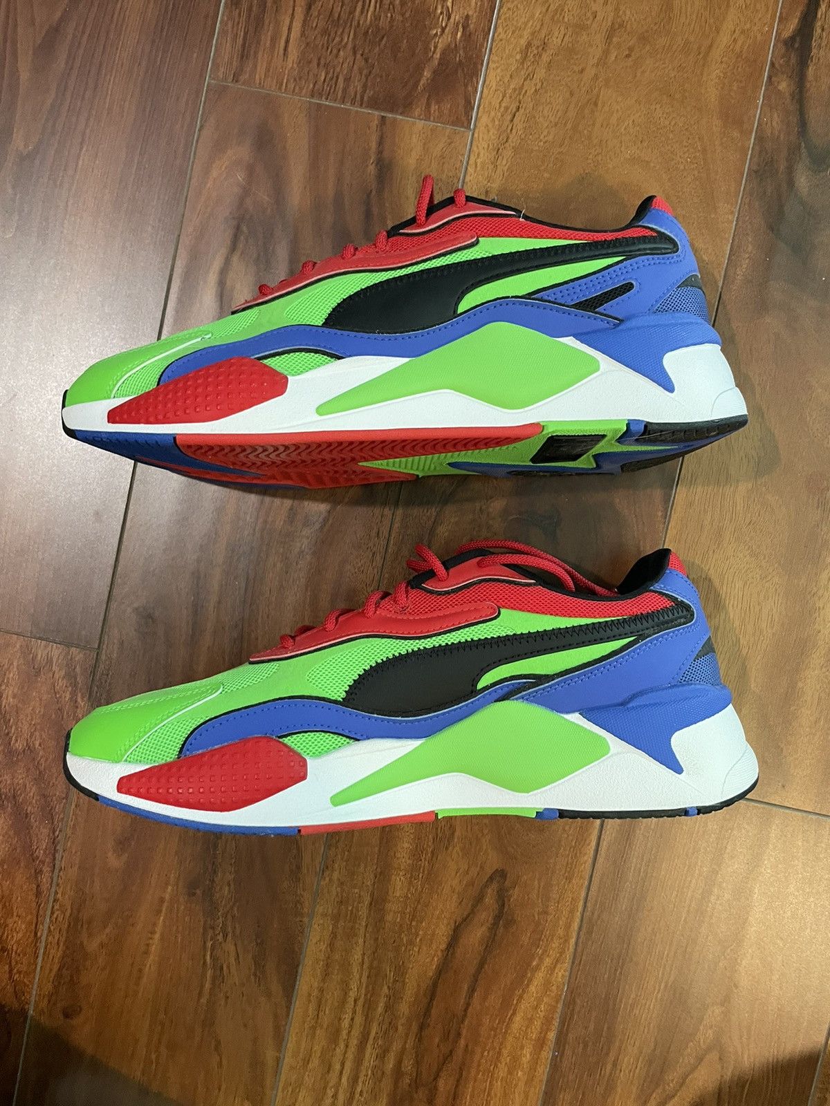 Puma Puma RS-X3 Lime/Red Sneakers Size US 11.5 / EU 44-45 - 4 Thumbnail