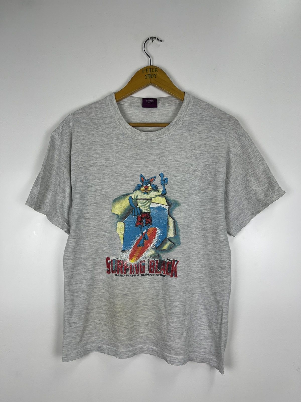 Vintage Vintage Surfing Black T-shirt Size US M / EU 48-50 / 2 - 2 Thumbnail