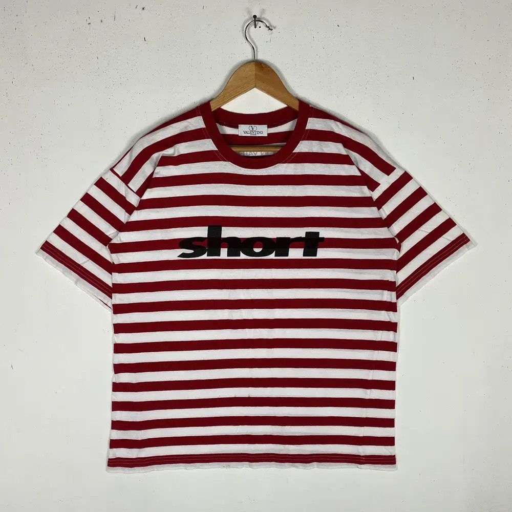 Valentino VINTAGE 90's VALENTINO STUDIO STRIPED TEE Size US L / EU 52-54 / 3 - 2 Thumbnail
