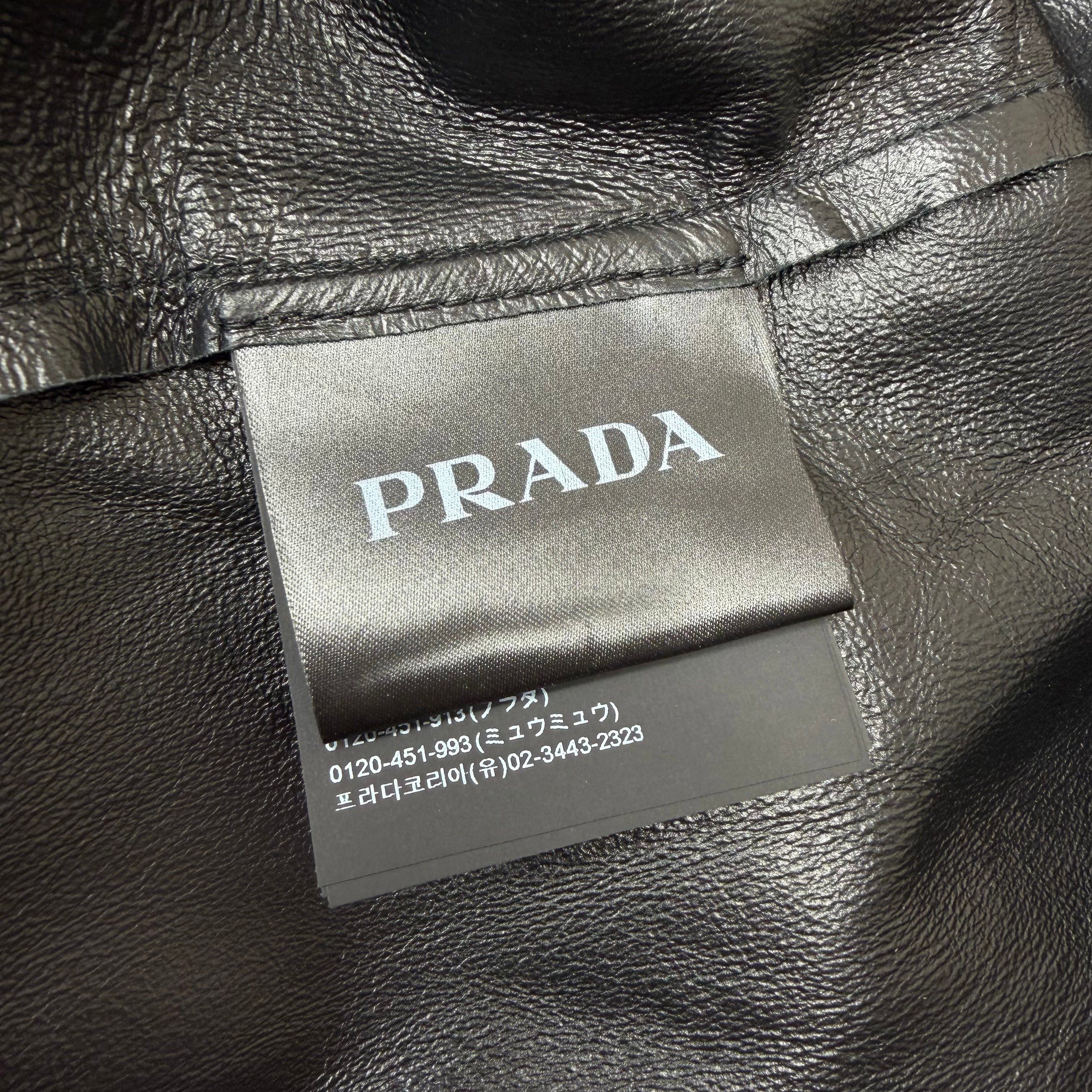 Prada Prada Nappa Leather Shirt 54 (XL) Size US XL / EU 56 / 4 - 6 Thumbnail