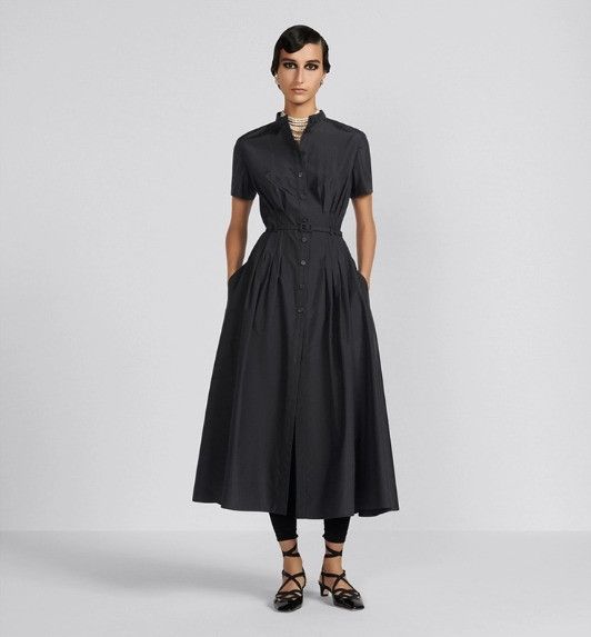 Dior o1w1db10824 Mid-Length Shirt Dress in Grey Size M / US 6-8 / IT 42-44 - 4 Thumbnail