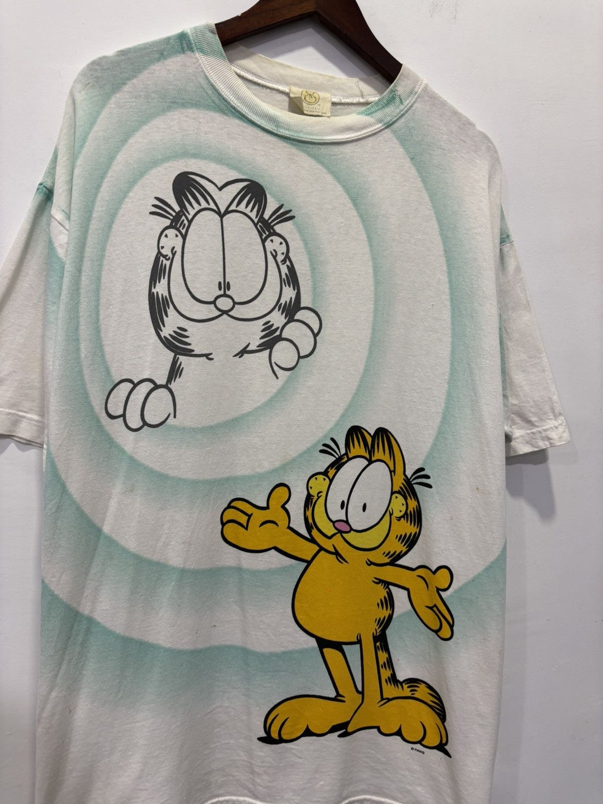 Cartoon Network Vintage Overprint Garfield Bulleyes Tshirt Size US XL / EU 56 / 4 - 3 Thumbnail