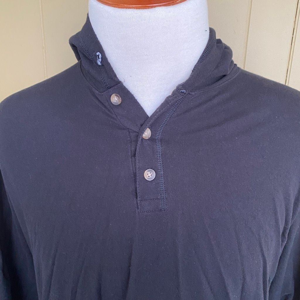 Hanes Hanes men 2XL 100% cotton lightweight longsleeve quarter but Size US XXL / EU 58 / 5 - 2 Thumbnail