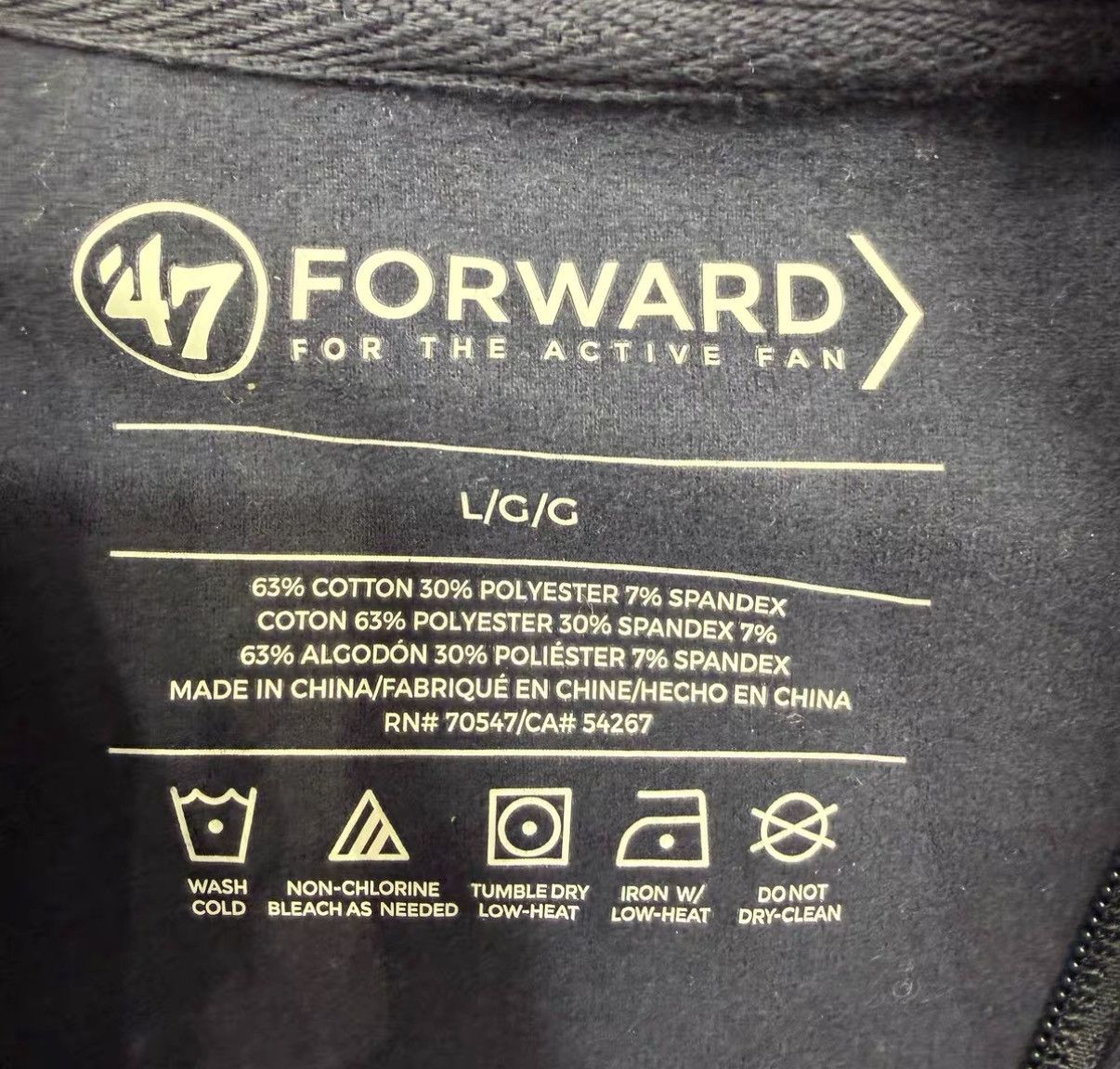 47 47 × UCLA Half-Zip Sweatshirt Hoodie J32 Size US L / EU 52-54 / 3 - 4 Thumbnail