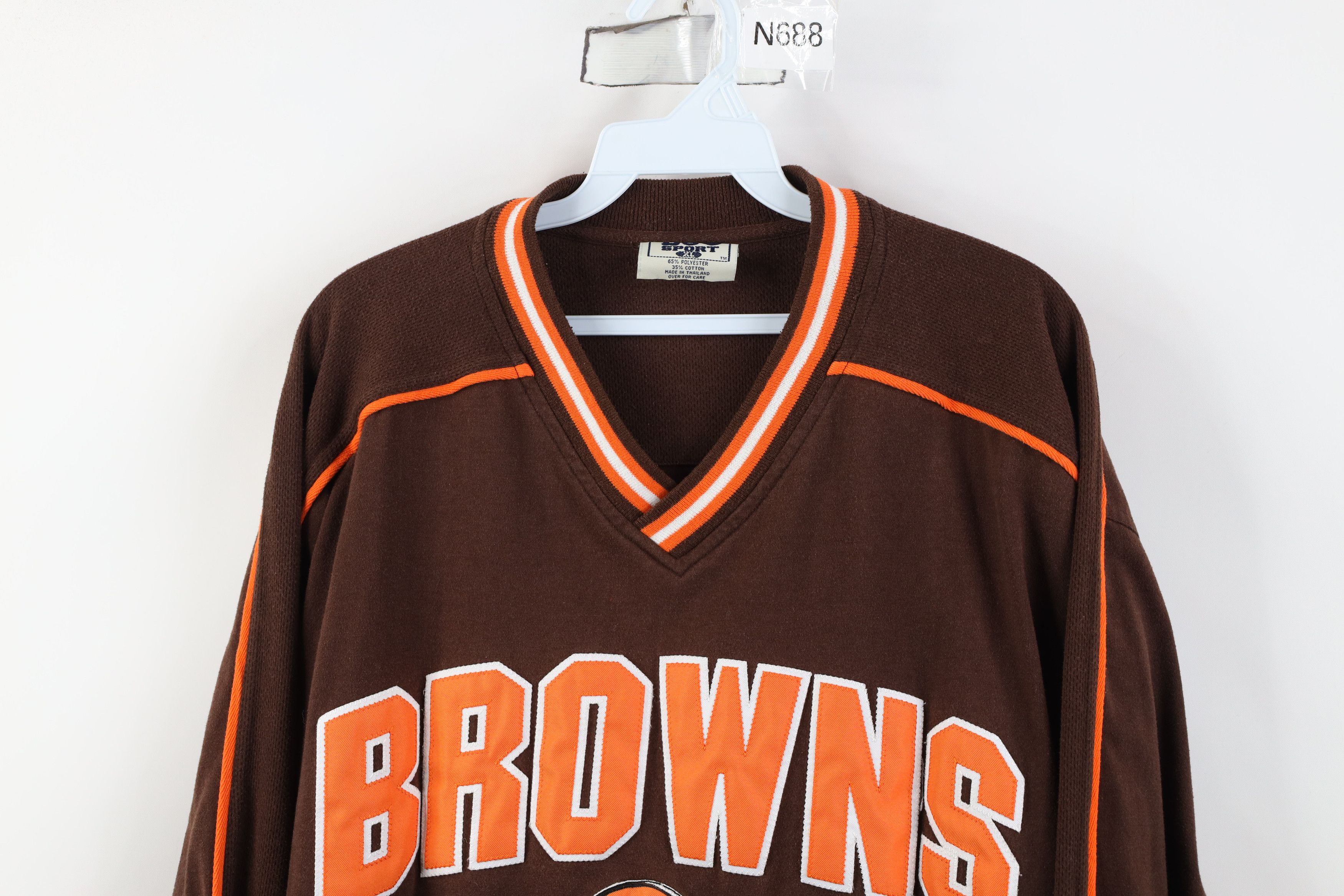 Vintage Vintage 90s Browns Football Jersey Long Sleeve T-Shirt Size US XL / EU 56 / 4 - 2 Thumbnail