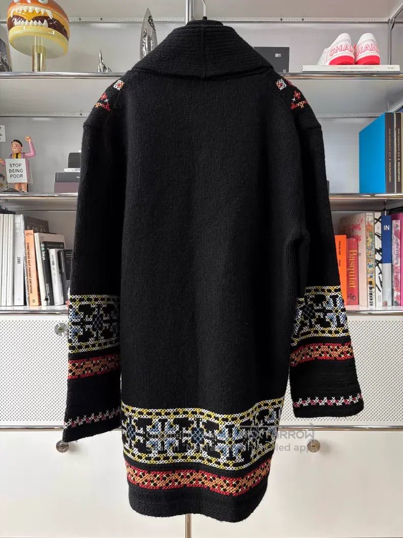 Dior Dior Black lapel jacquad single-breasted knitted jacket Size XS / US 0-2 / IT 36-38 - 3 Thumbnail