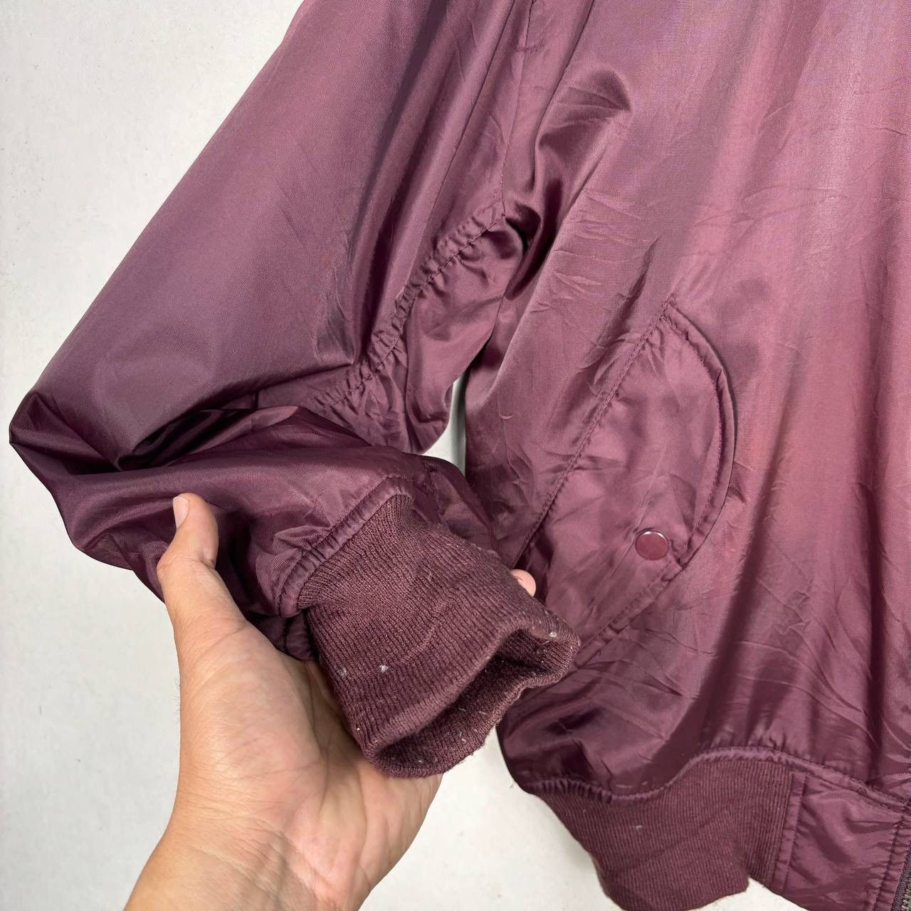 Japanese Brand Vintage Military Us Air Force Flight Jacket Burgundy Bomber Size US M / EU 48-50 / 2 - 6 Thumbnail