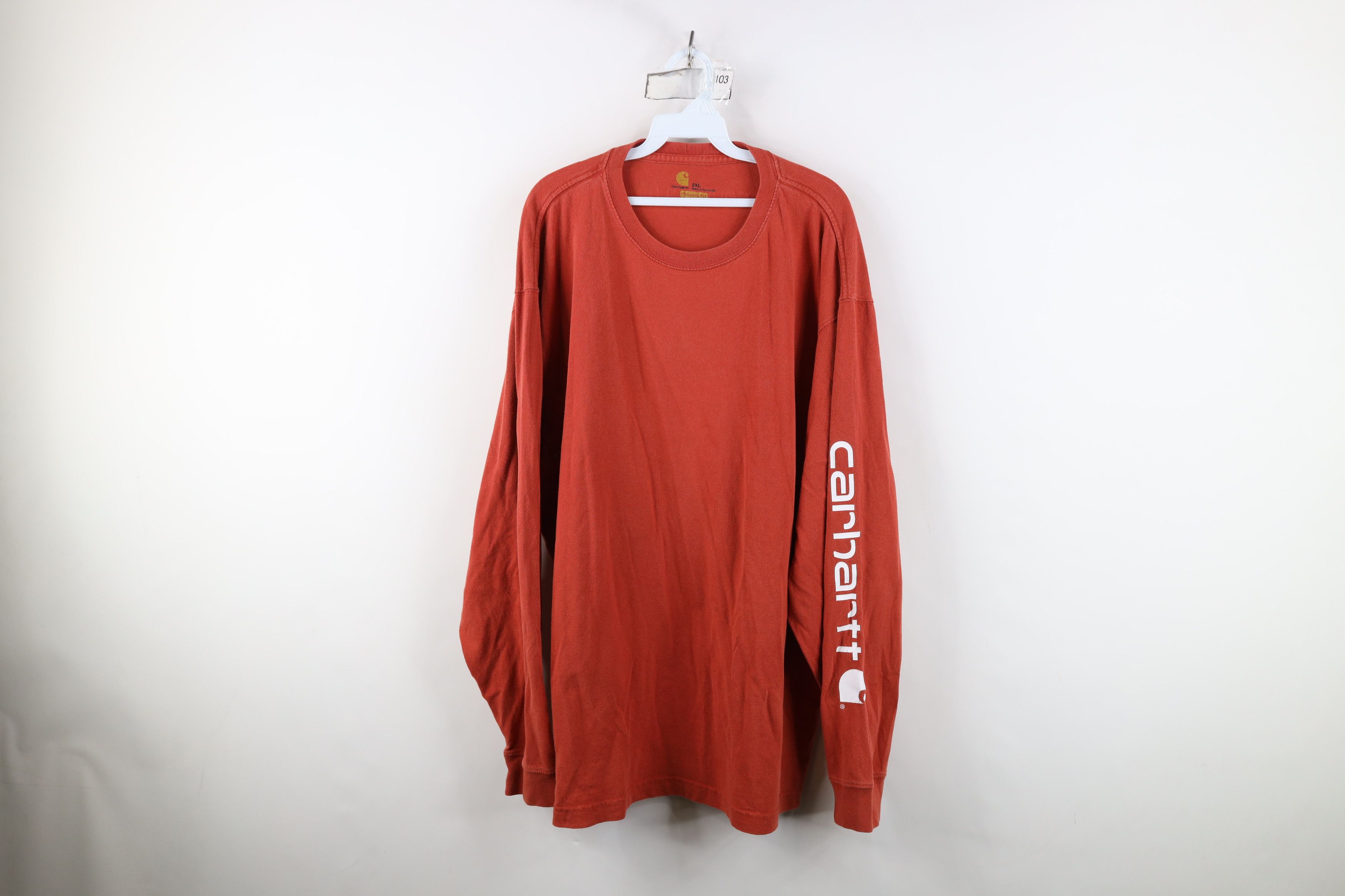 Carhartt Vintage Y2K Carhartt Spell Baggy Fit Long Sleeve T-Shirt Size US XXL / EU 58 / 5 - 1 Thumbnail