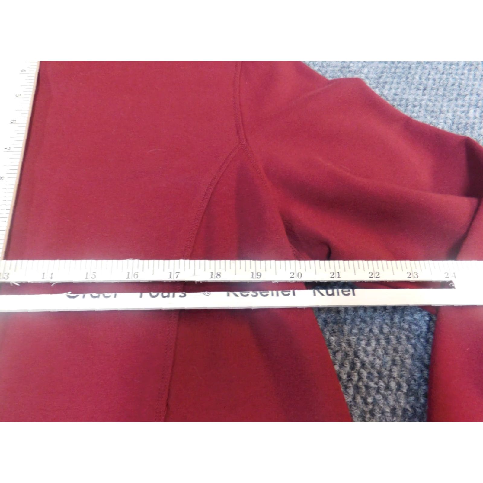 Catalina Catalina Sweater Full Zip Womens Large Red Stretch Knit Regular Ruffle Acrylic Cotton Polyester 3-Color No, wait Size L / US 10 / IT 46 - 7 Thumbnail