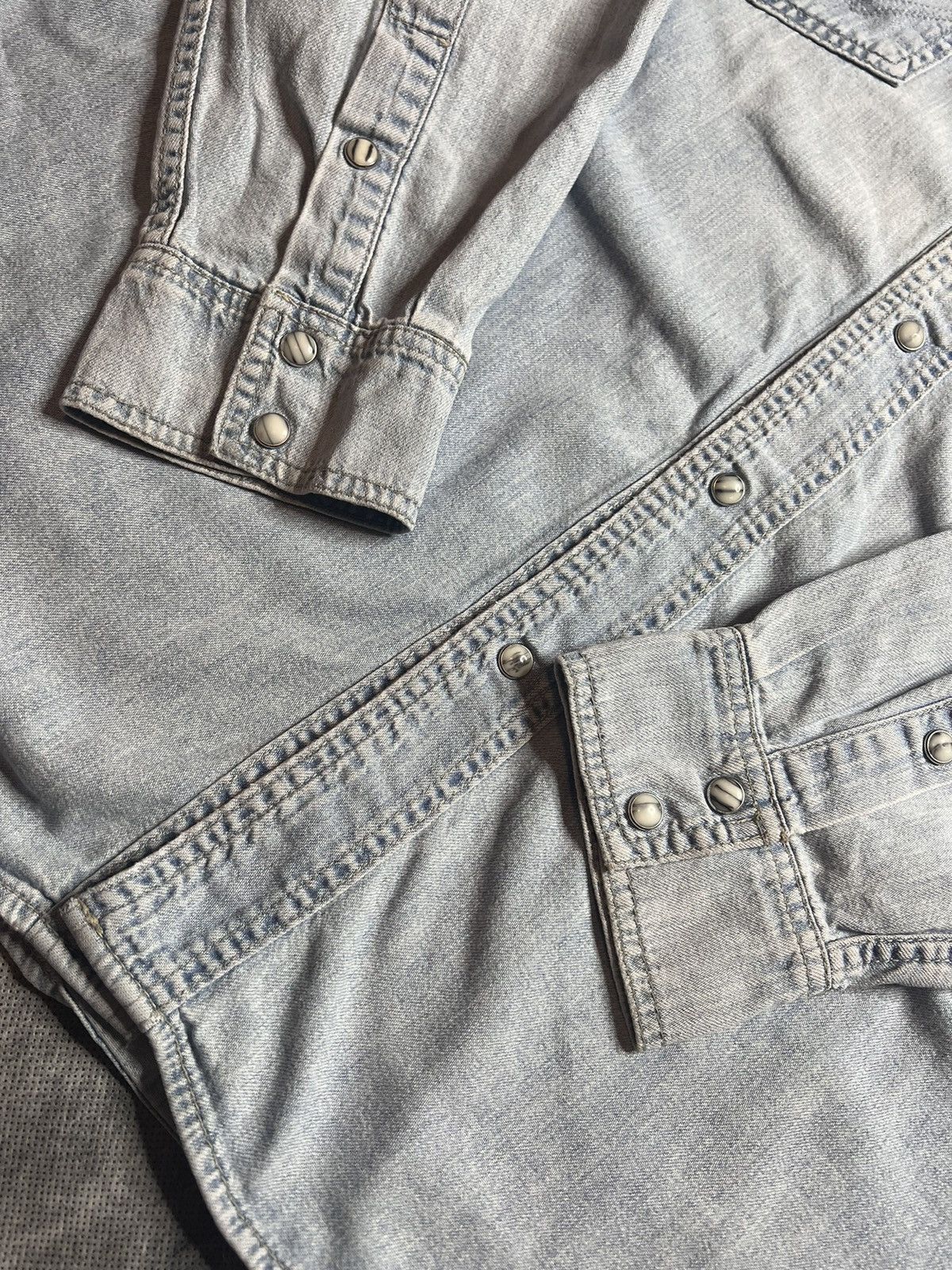 Wrangler Vintage Wrangler Denim Shirt Size US XXL / EU 58 / 5 - 5 Thumbnail