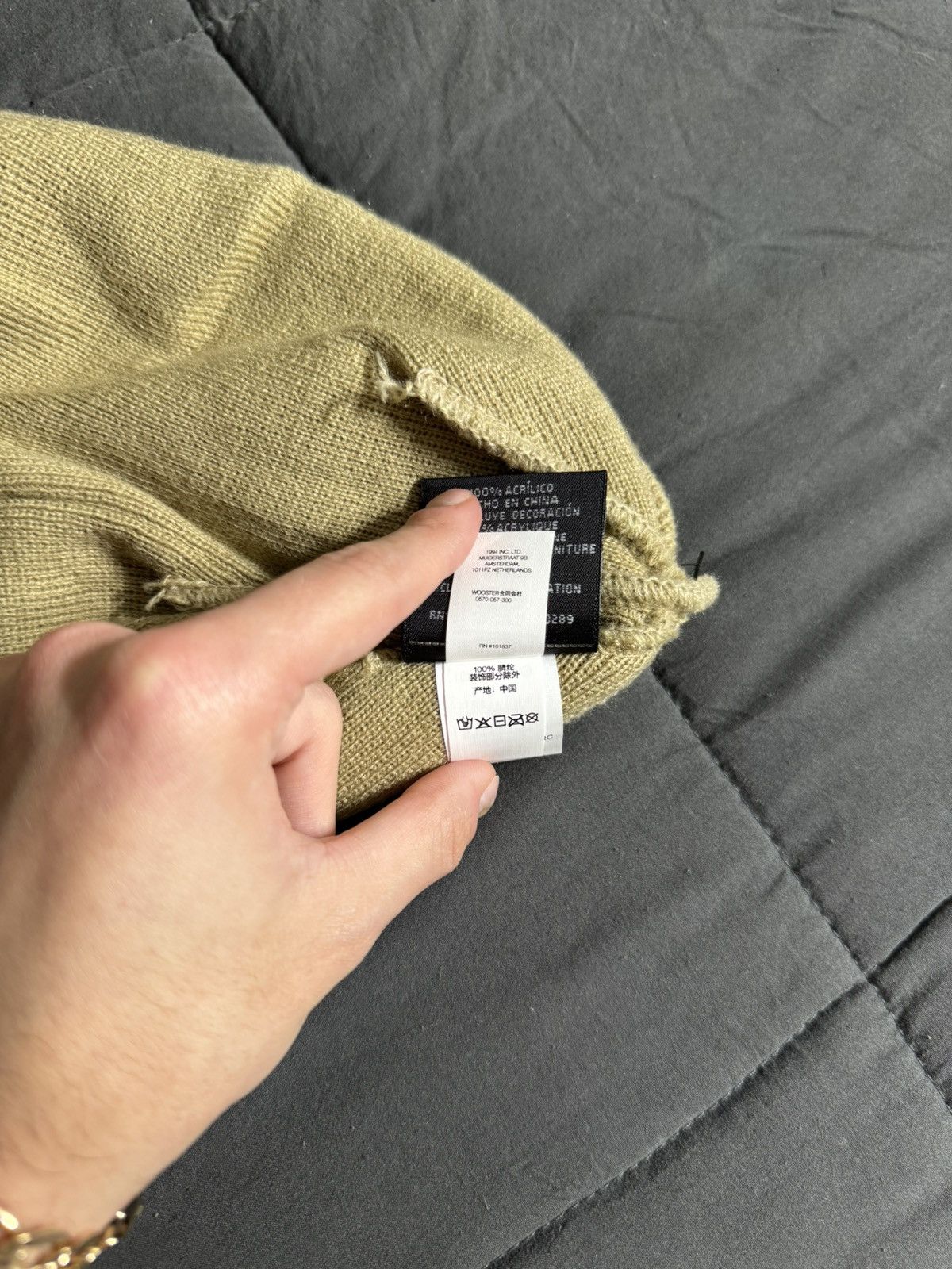 New Era × Supreme Supreme New Era Box Logo Beanie - Dark Sand (FW 23) Size ONE SIZE - 13 Thumbnail