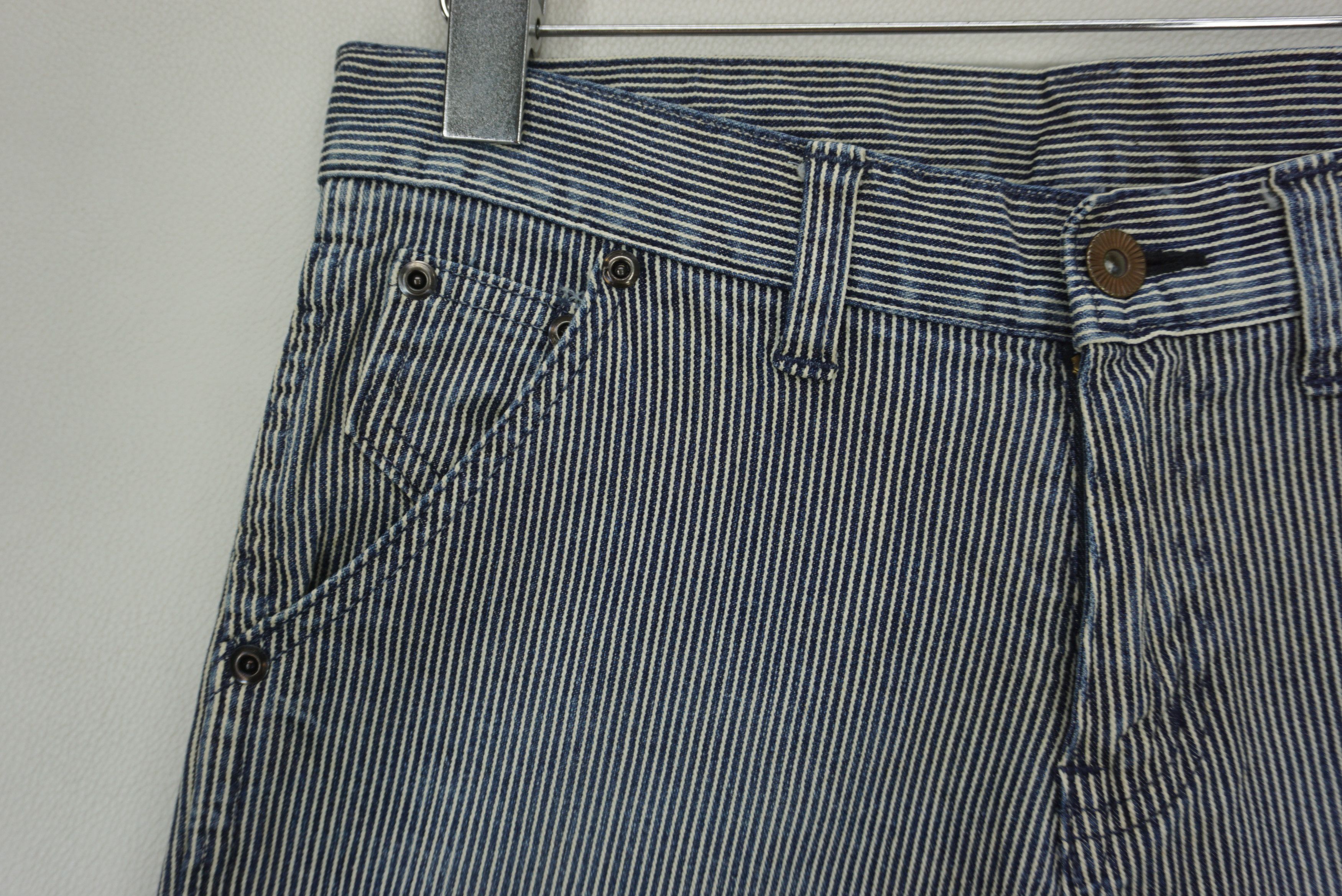 Japanese Brand Betty Smith Jeans fit W29xL29 Low Rise Bootcut Hickory Denim Size 26" / US 2 / IT 38 - 3 Thumbnail