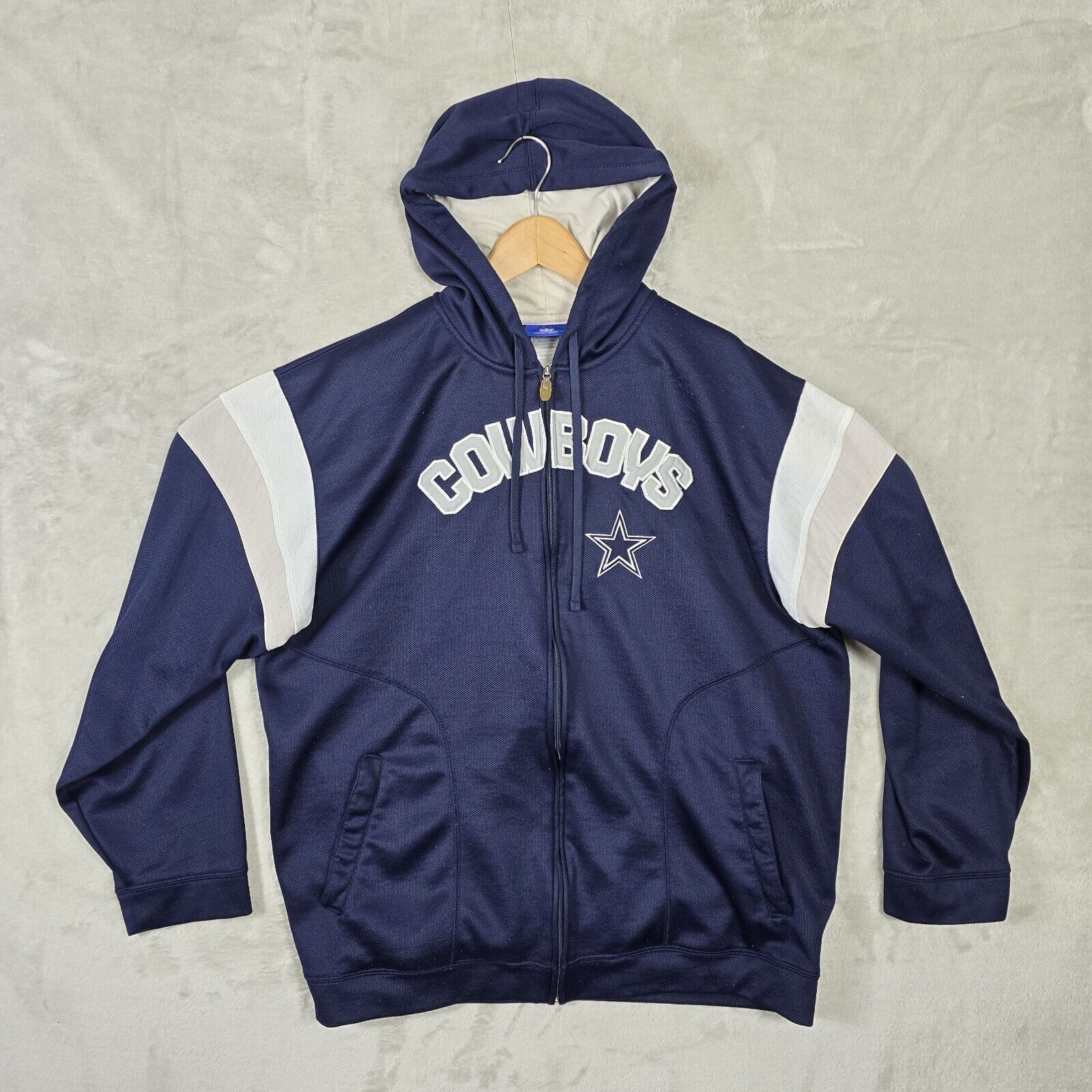 Reebok Reebok Dallas Cowboys Hoodie Mens XL Full Zip Jacket Size US XL / EU 56 / 4 - 2 Thumbnail