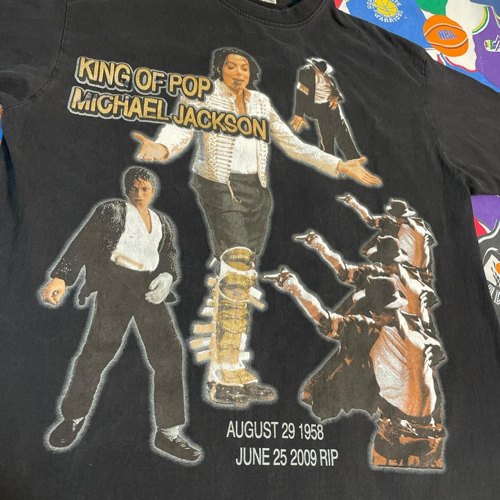 Band Tees × Vintage Vintage 2009 Michael Jackson Memorial Album Cover Pop Tee Size US XL / EU 56 / 4 - 3 Thumbnail