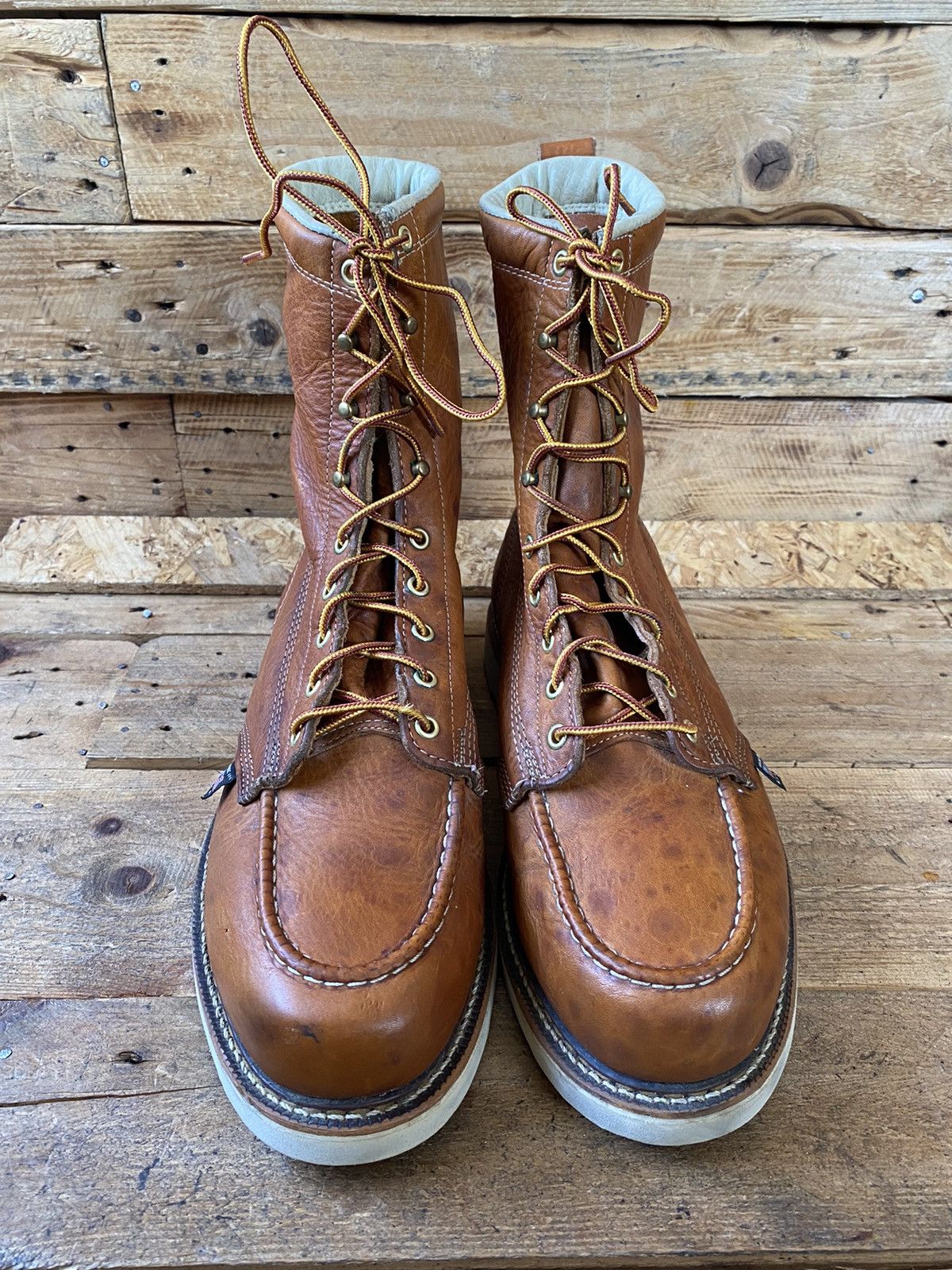 Thorogood Thorogood american heritage moc-toe brown leather boots12EE Size US 12 / EU 45 - 2 Thumbnail