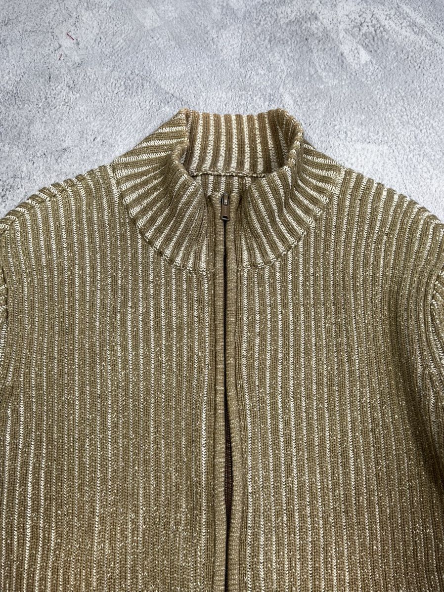 Vintage Vintage Y2K ribbed faded zip up Japanese sweater size XL Size US XL / EU 56 / 4 - 4 Thumbnail