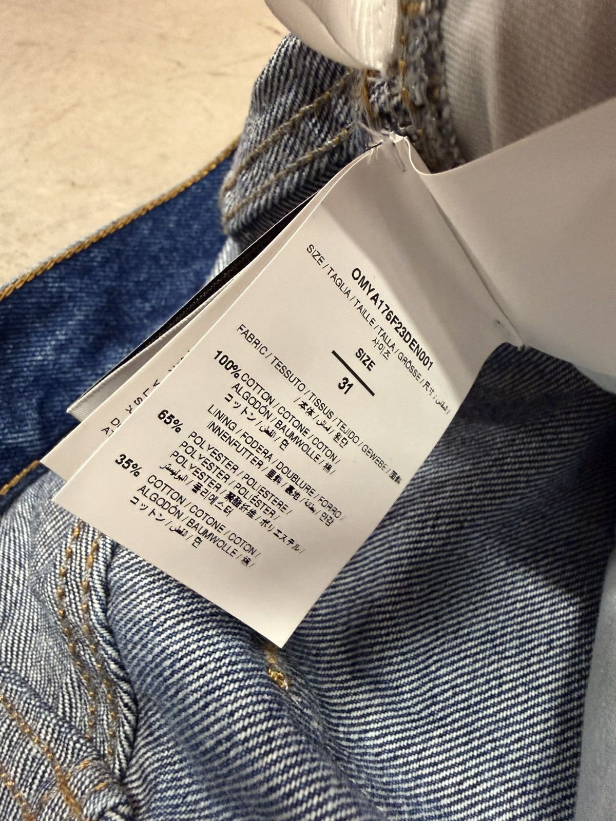 Off-White Off-White Virgil Abloh Carpenter Blue Jeans size 31 Size US 31 - 11 Thumbnail